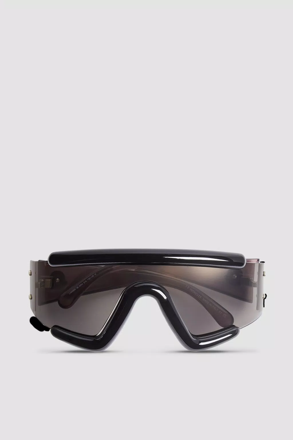 Lancer Shield Sunglasses Gender Neutral Shiny Black Moncler 1