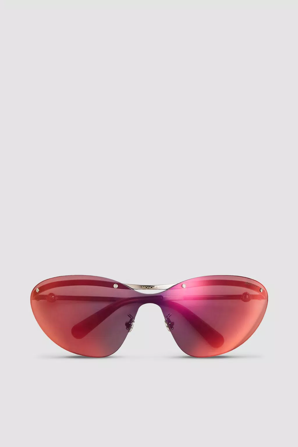 Carrion Shield Sunglasses Gender Neutral Burgundy & Black Moncler 1
