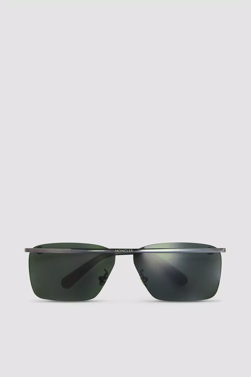 Niveler Rectangular Sunglasses Gender Neutral Shiny Black Moncler 1