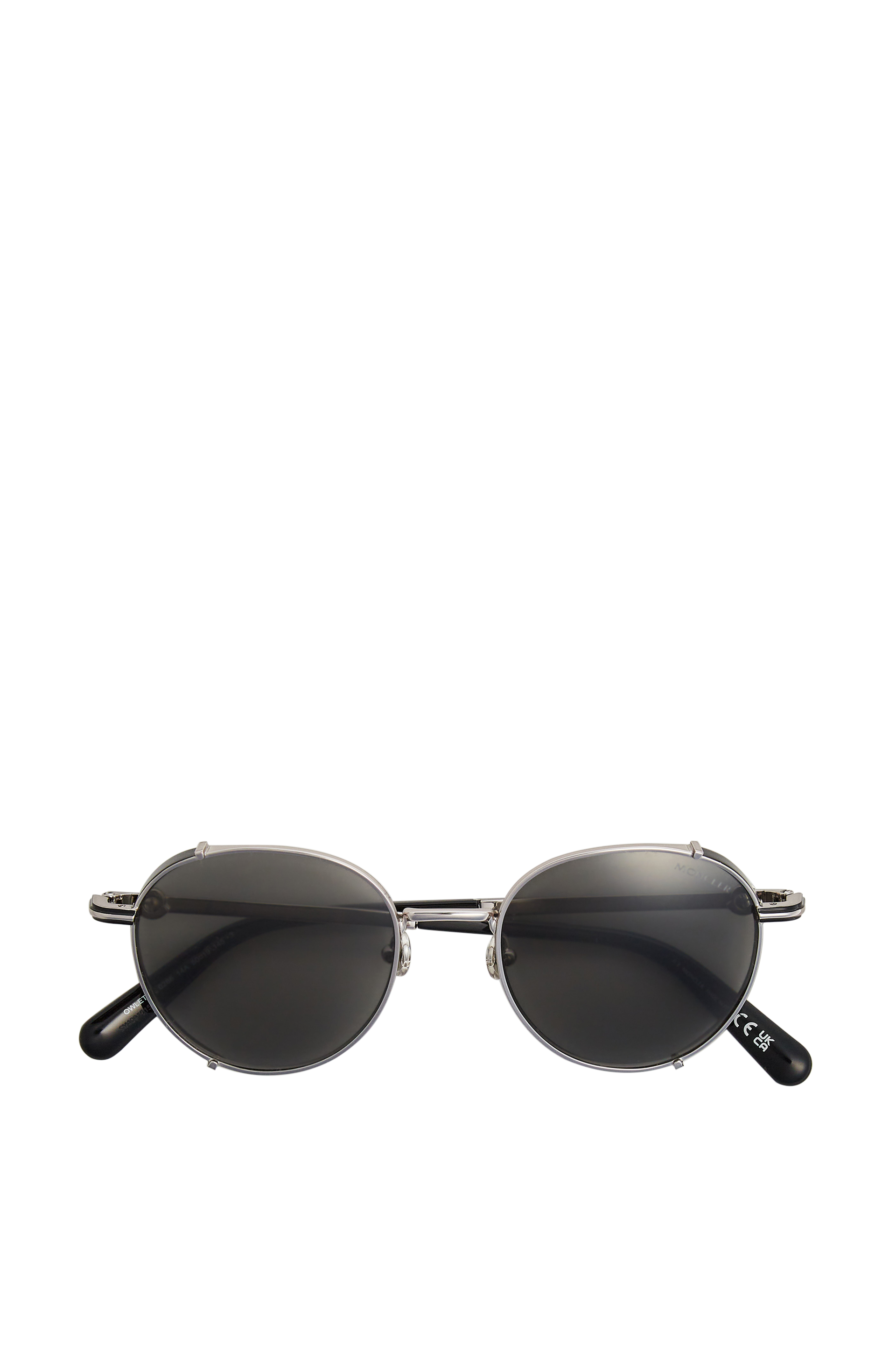 Moncler Lunettes De Soleil Rondes Owlet In Black