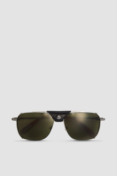 Grey Gatiion Navigator Sunglasses - Sunglasses for Men | Moncler US