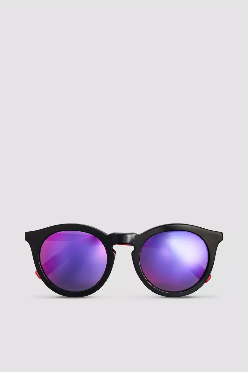 Odeonn Round Sunglasses Gender Neutral Shiny Black Moncler 1