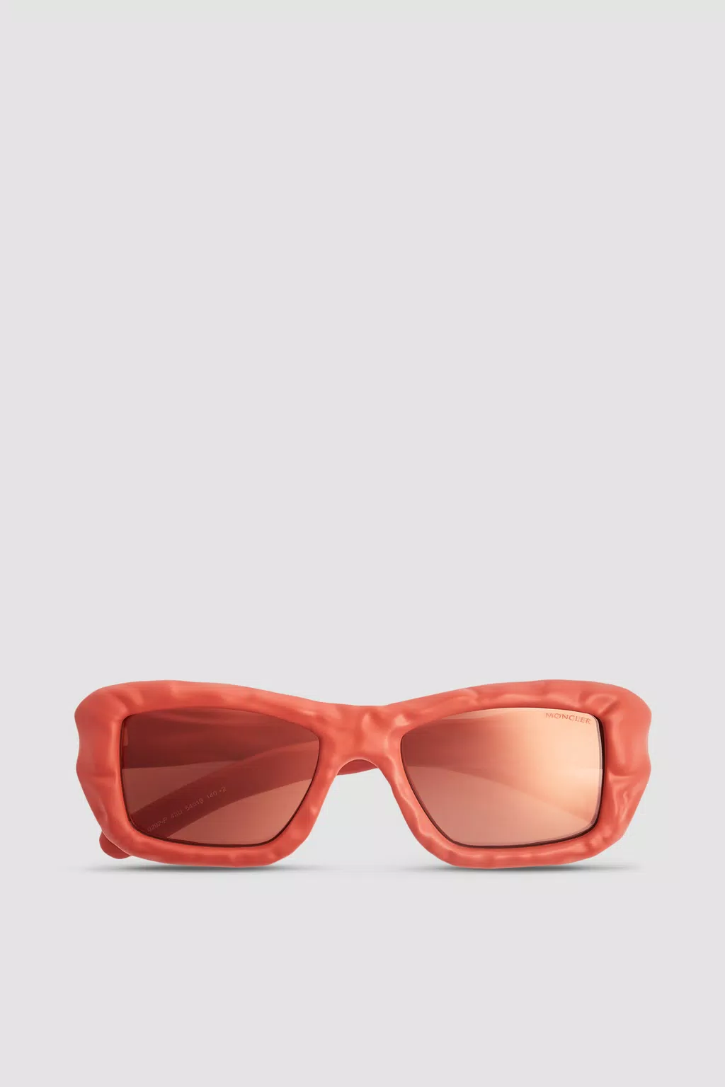 Rectangular Sunglasses Gender Neutral Orange Moncler 1