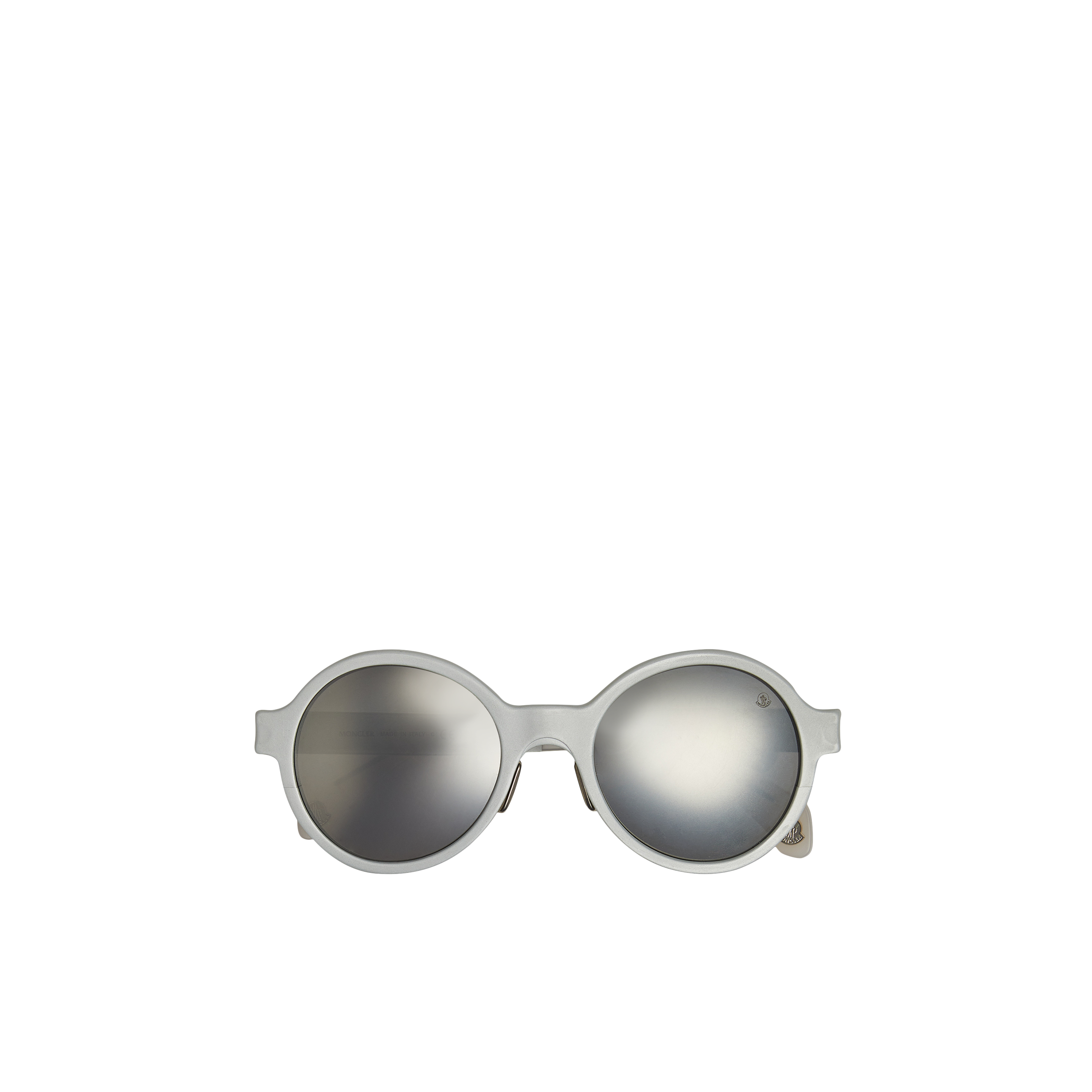 Shop Moncler Rondo Round Sunglasses Grey