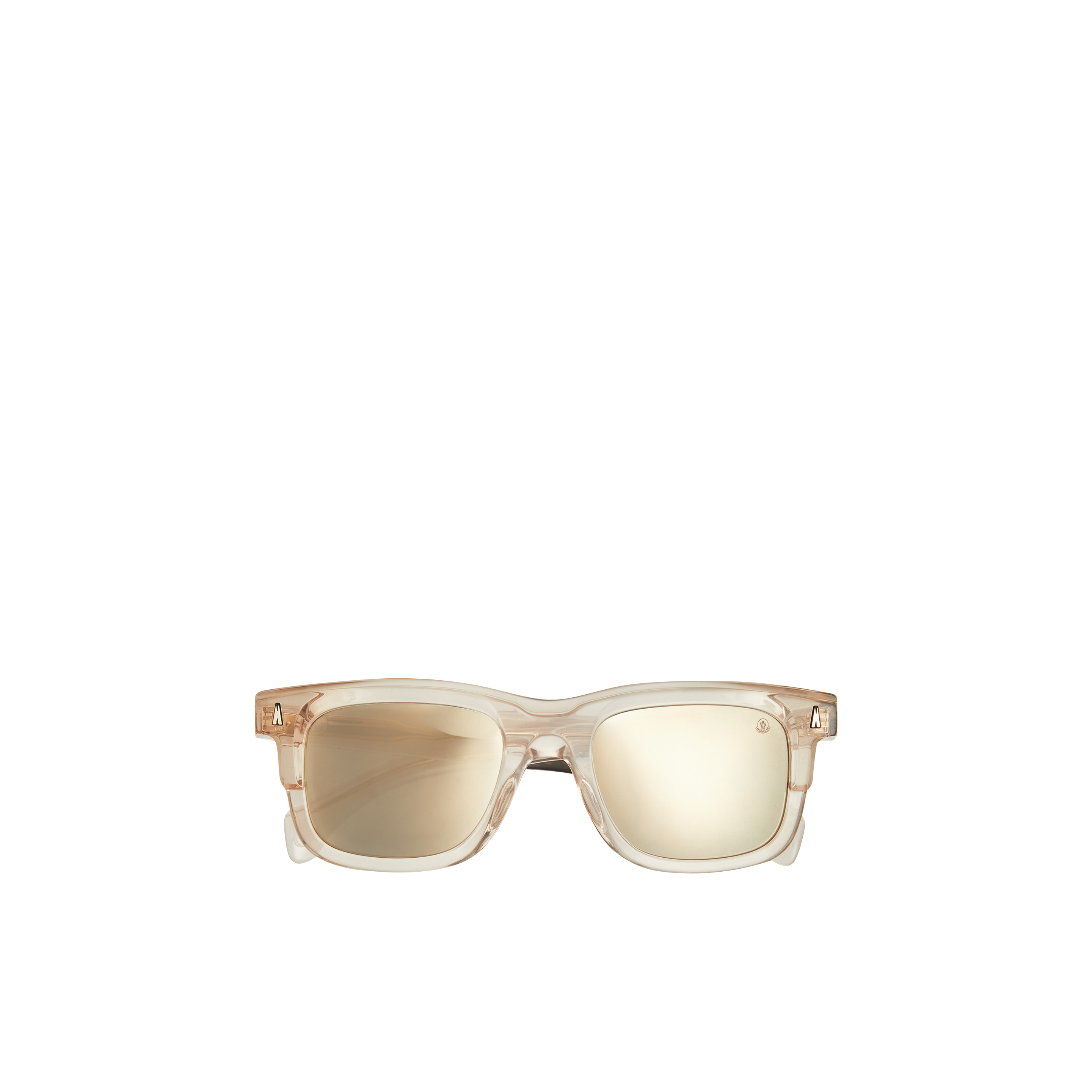 Shop Moncler Lunettes De Soleil Carrées Claro In Beige