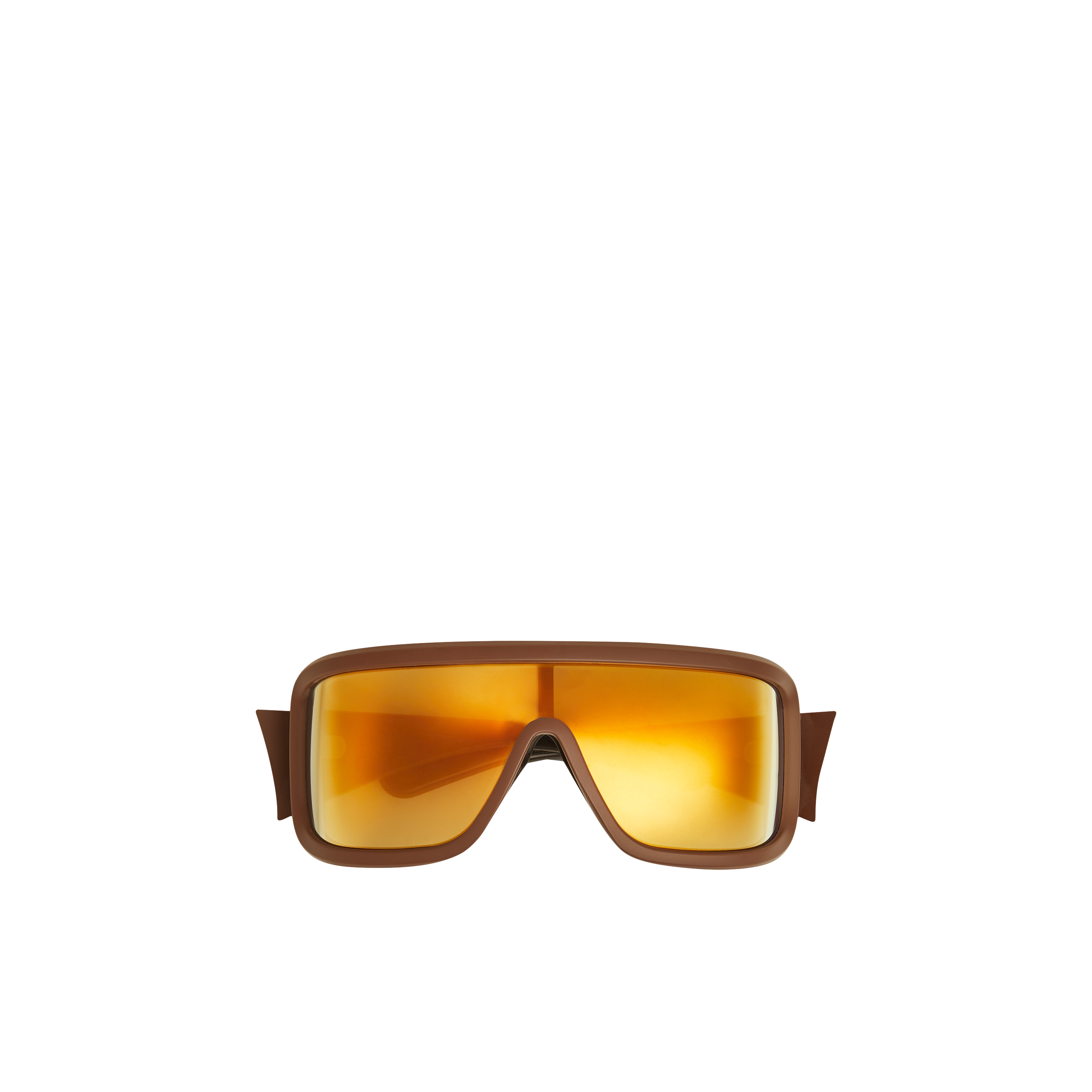 Shop Moncler Snowseeker Rectangular Sunglasses Brown In Marron