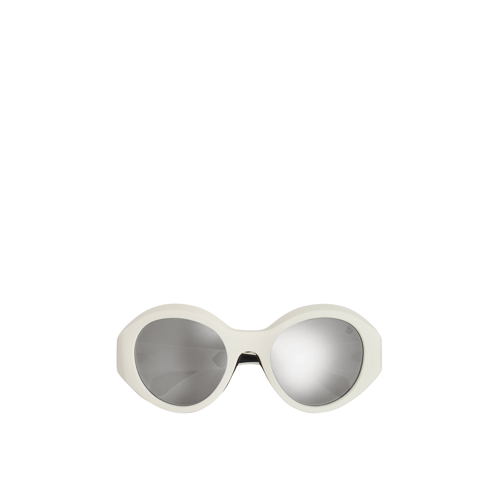 MONCLER LUNETTES Futuro Round Sunglasses, Gender Neutral, White, Size: 51