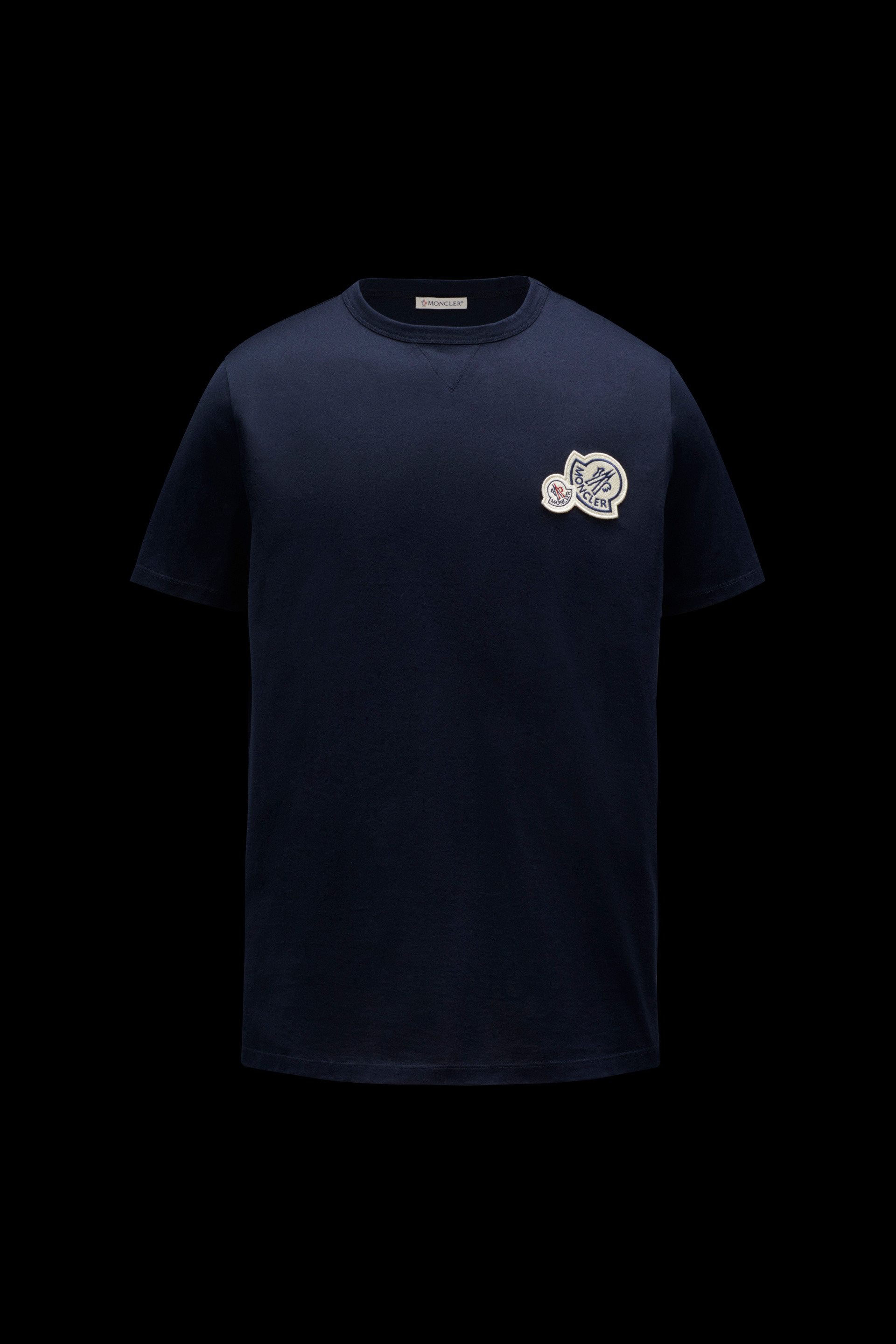 ナイトブルー 胸にロゴ入りTシャツ : Tシャツ＆ポロシャツ 向けの メンズ | モンクレール