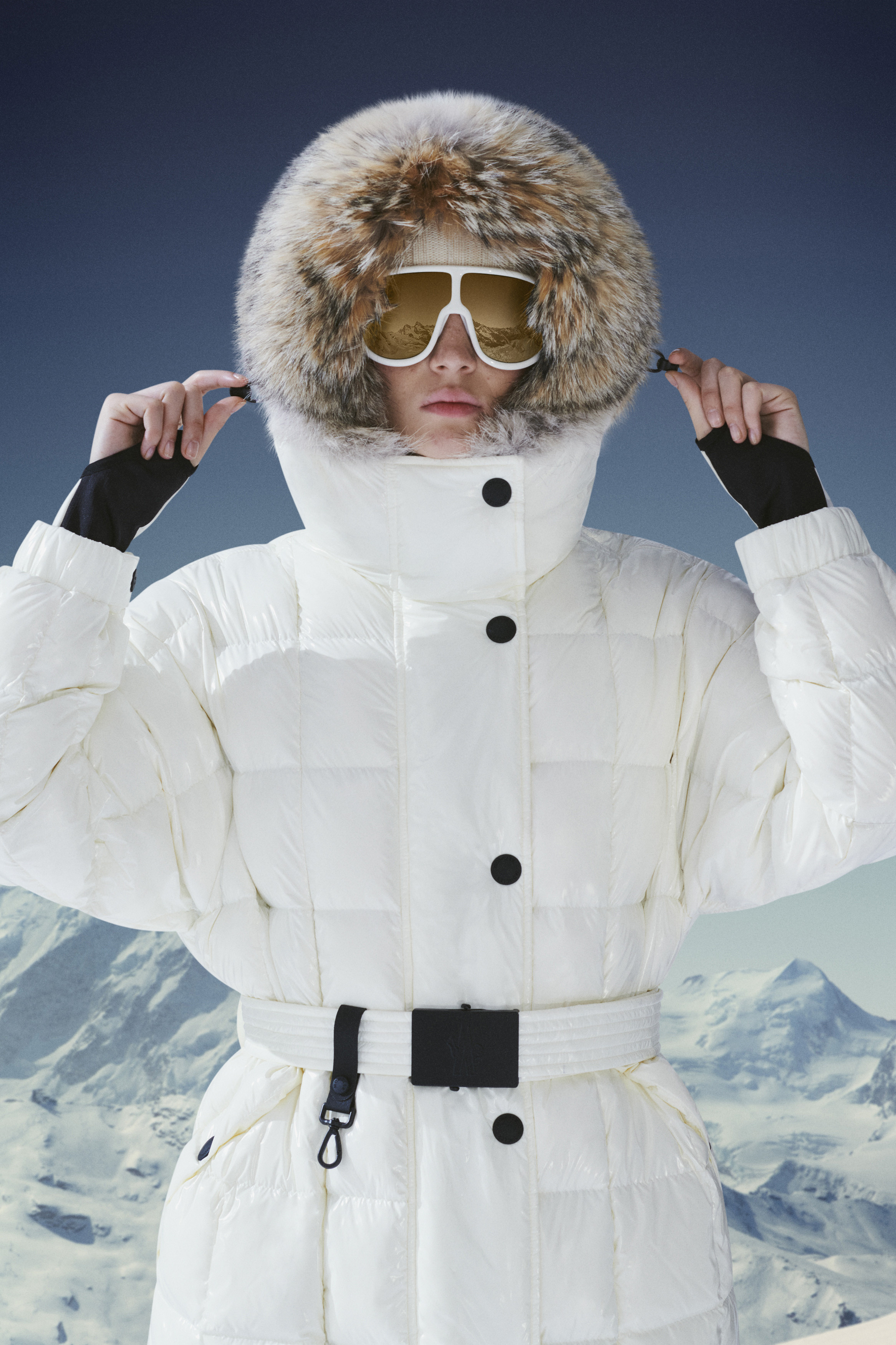 moncler womens white coat