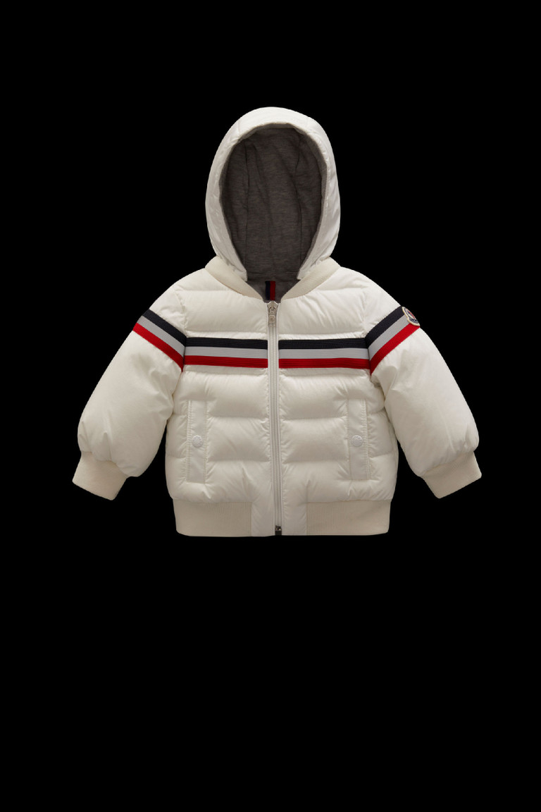 moncler white bomber jacket