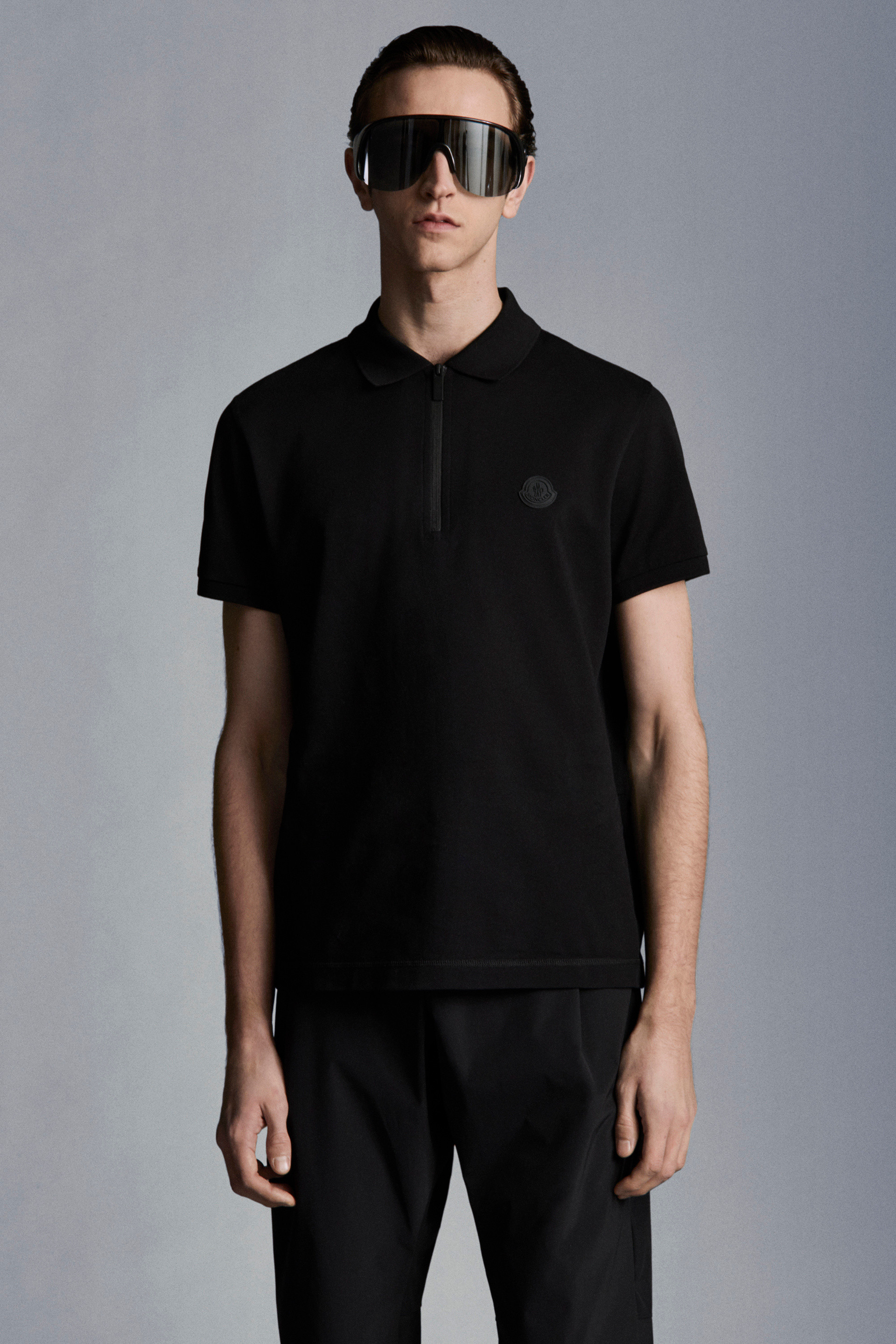 moncler black polo