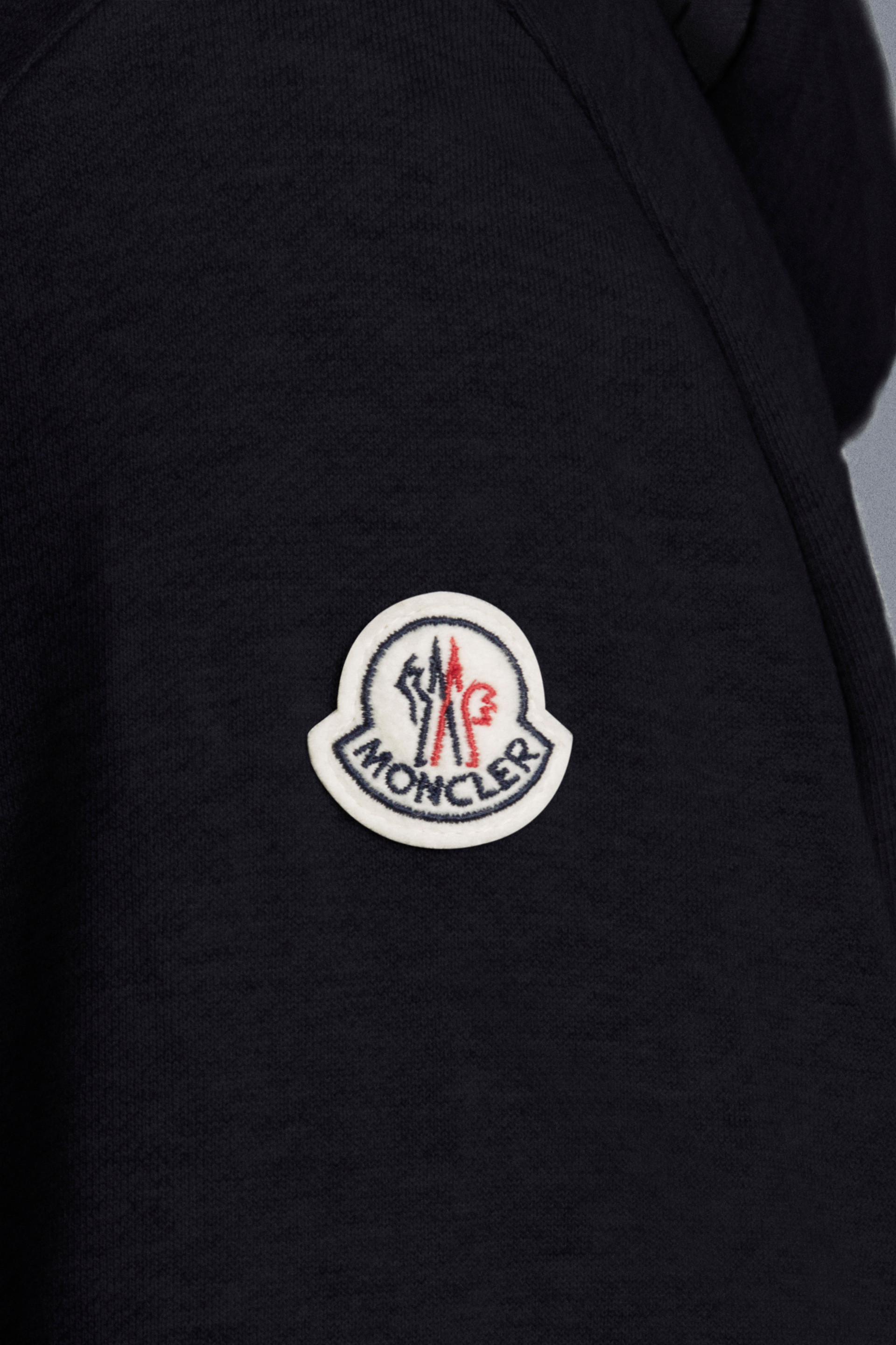 Night Blue Sweatshirt With Hood Cardigans For Cut Sewn Moncler De