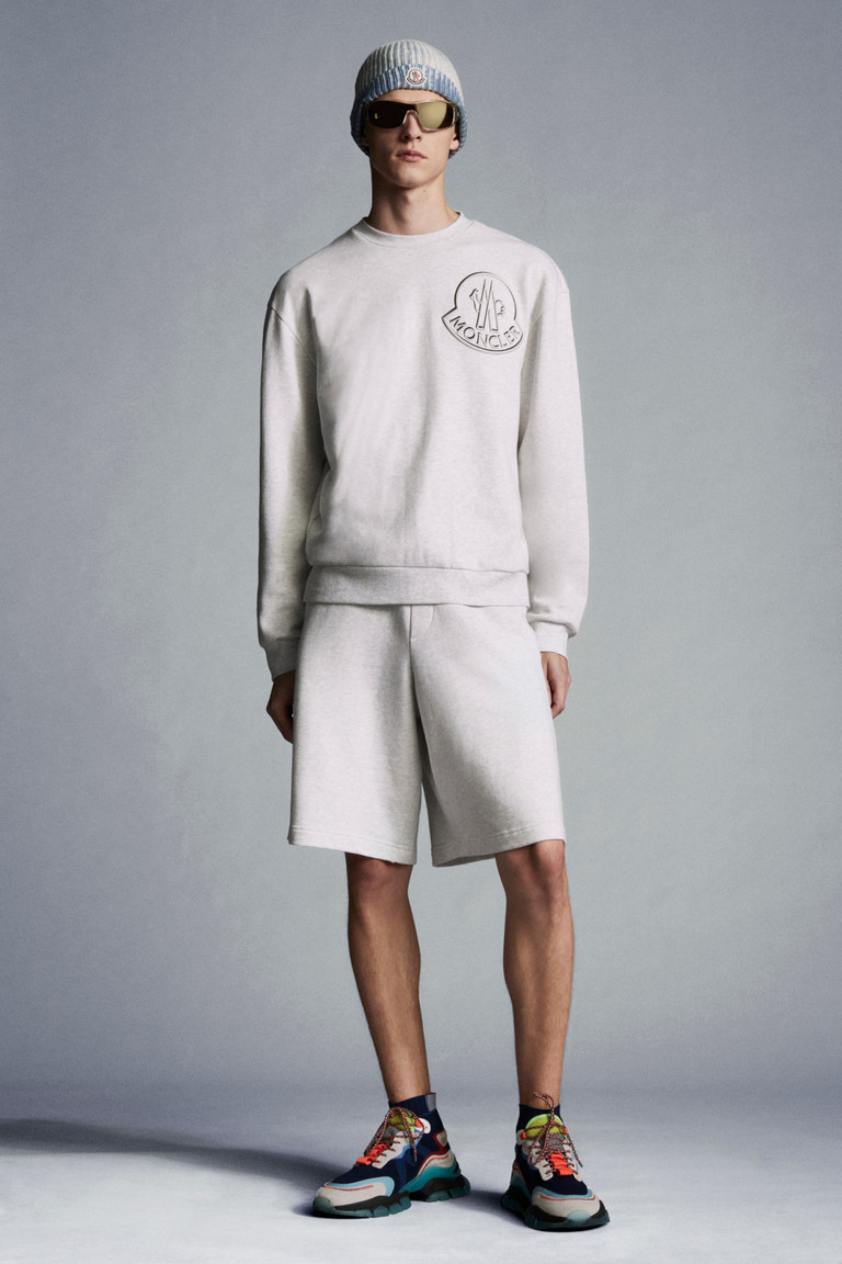moncler shorts grey