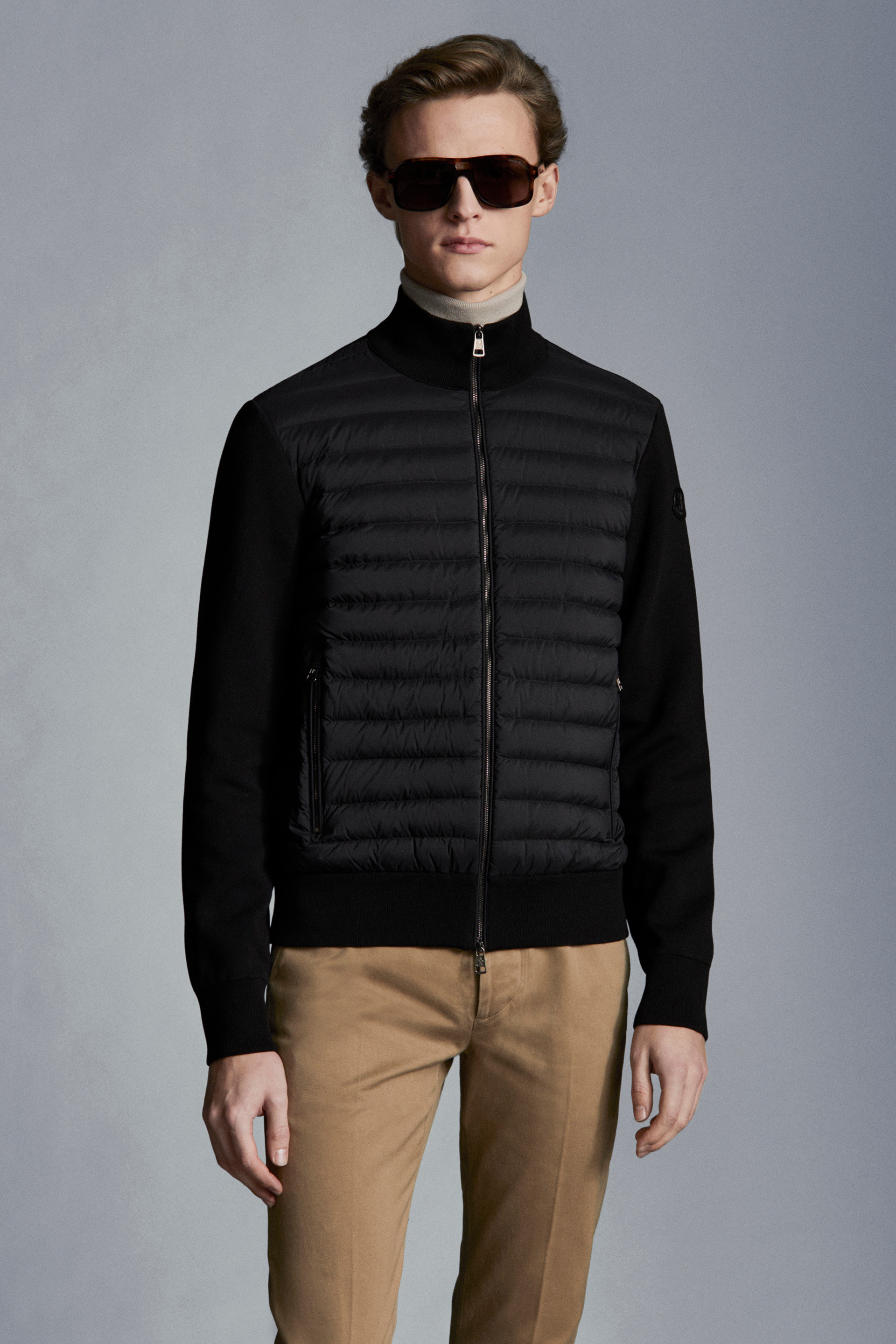 moncler cardigan sort