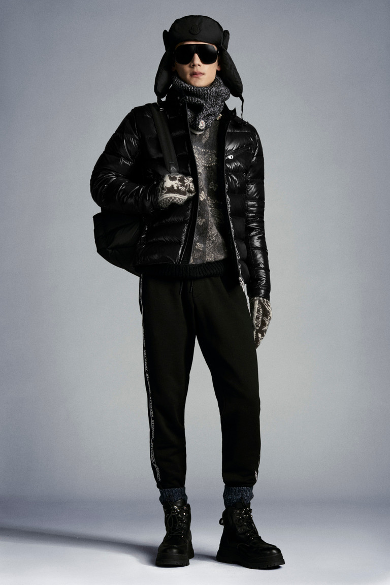 leather jacket moncler