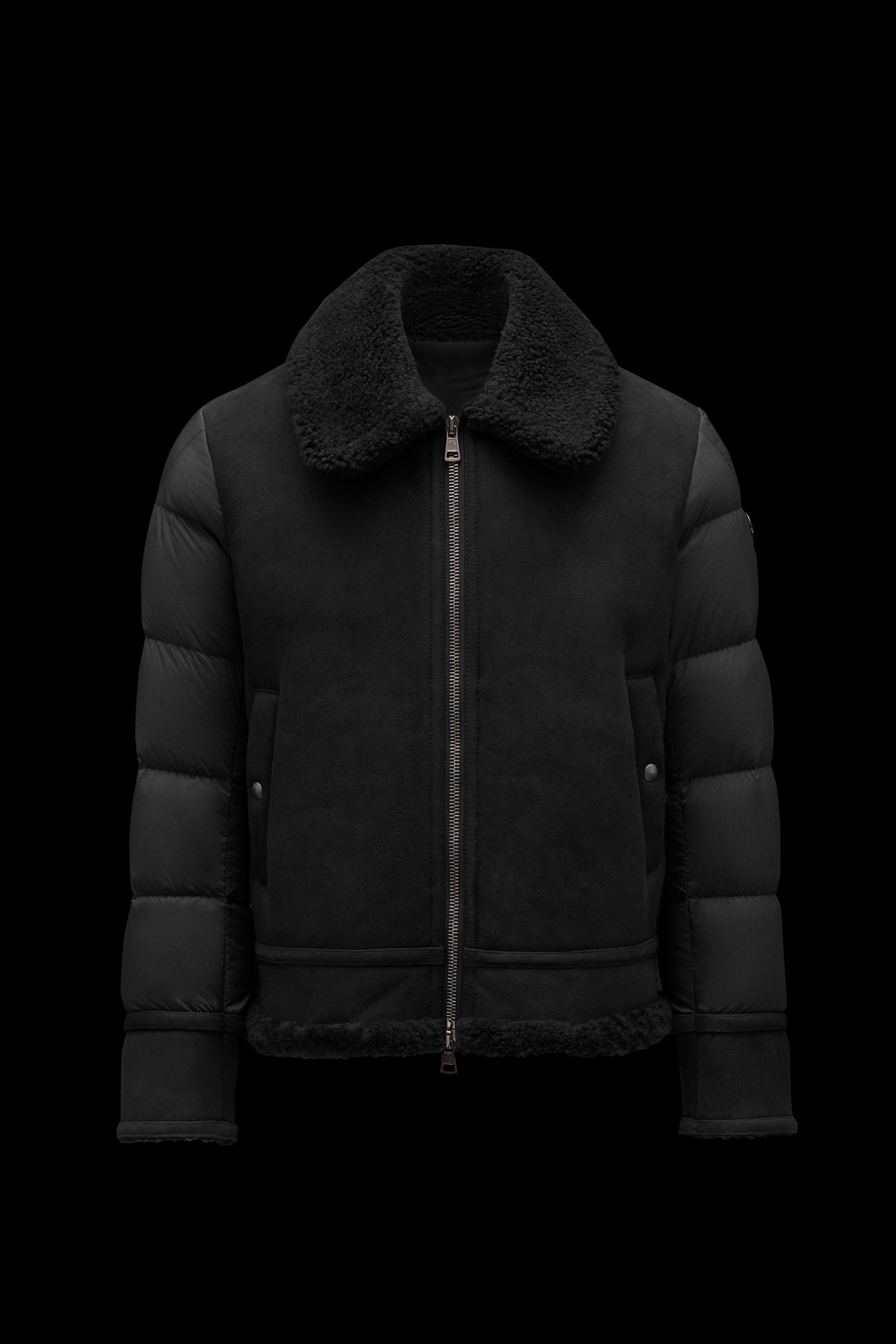 moncler shearling jacket