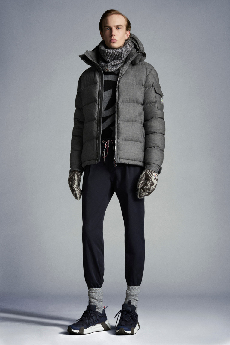 メランジミディアムグレー Montgenevre ショートダウンジャケット ショートダウンジャケット 向けの メンズ モンクレール