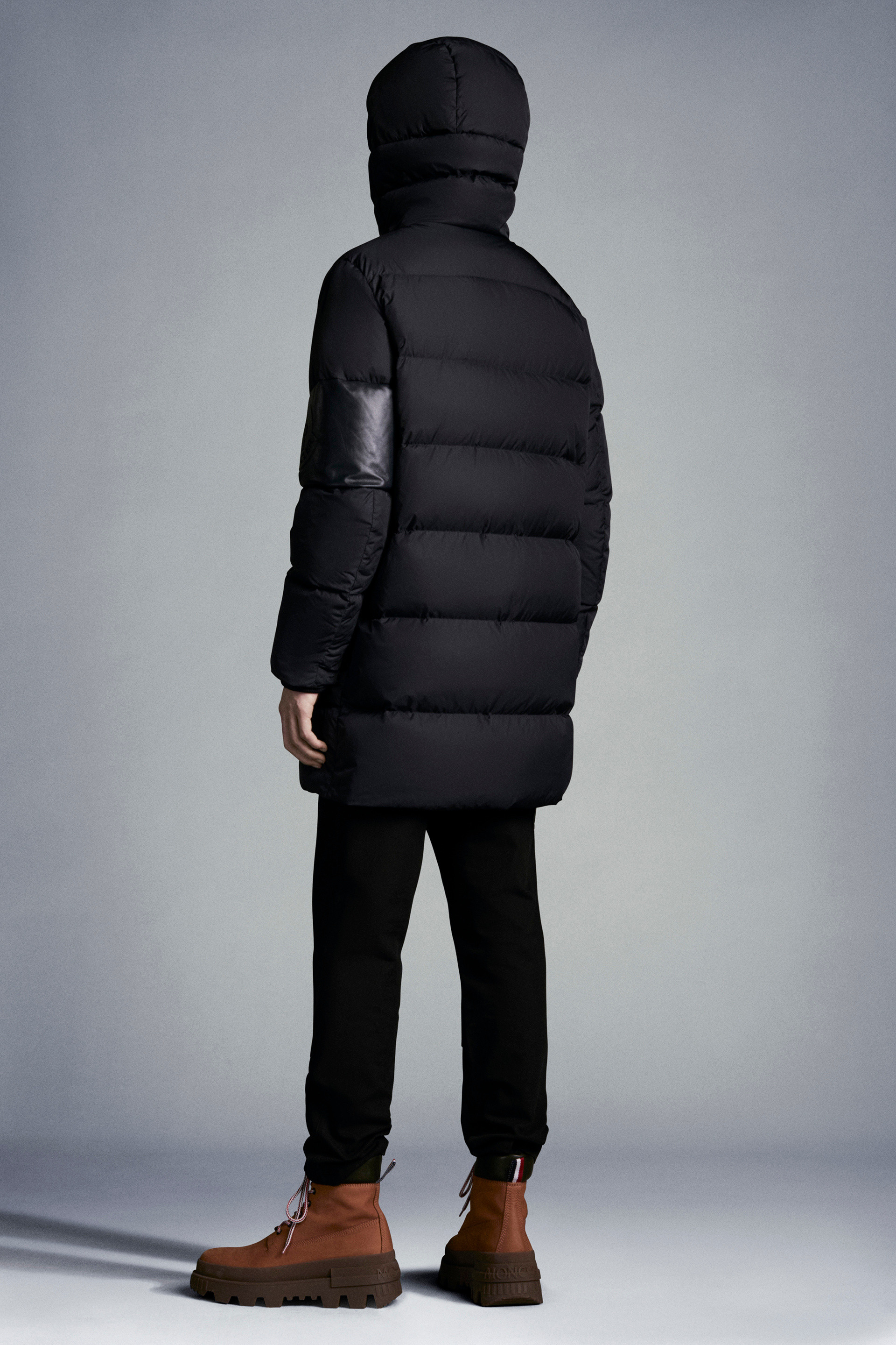 moncler mens long jacket