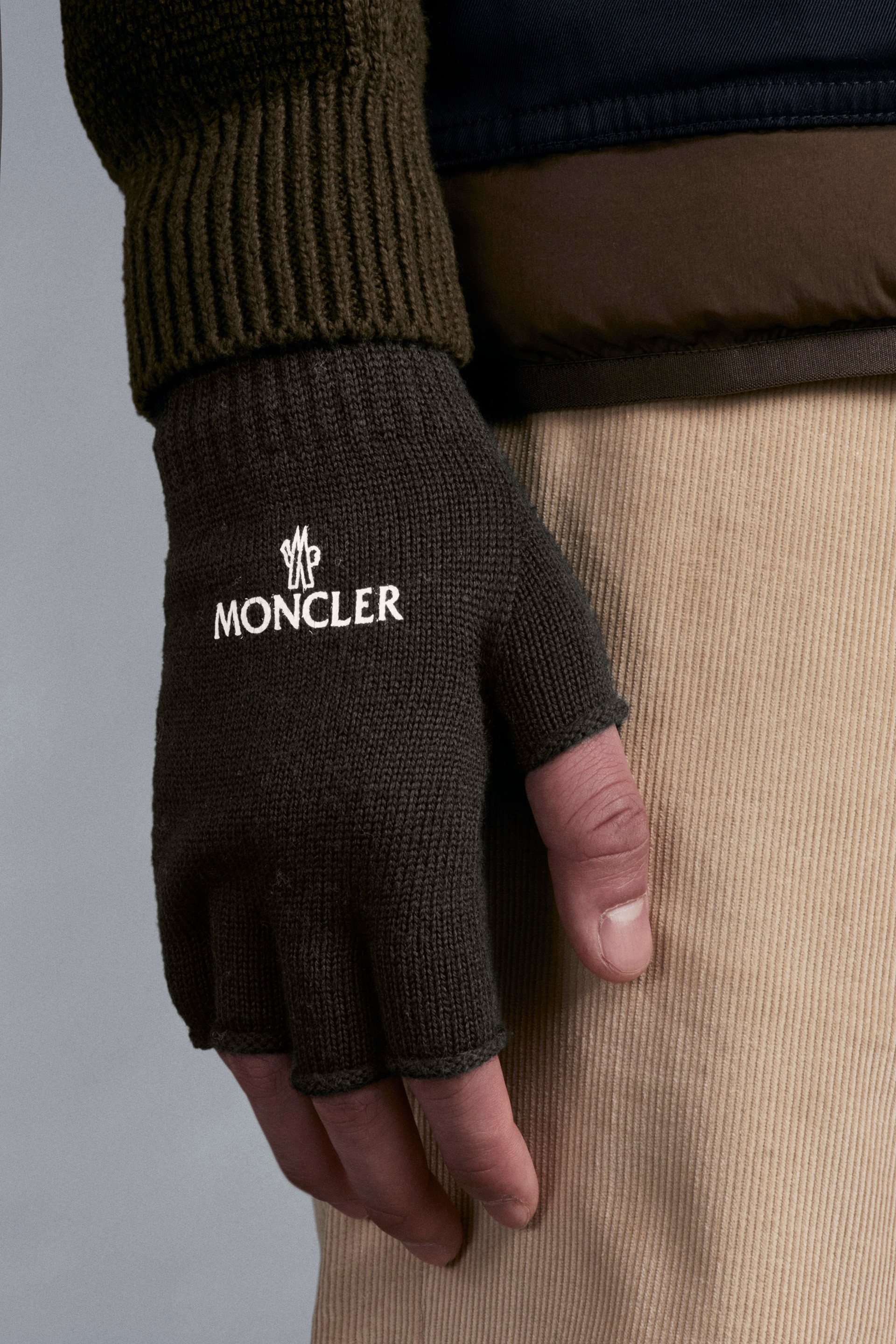 moncler fingerless gloves