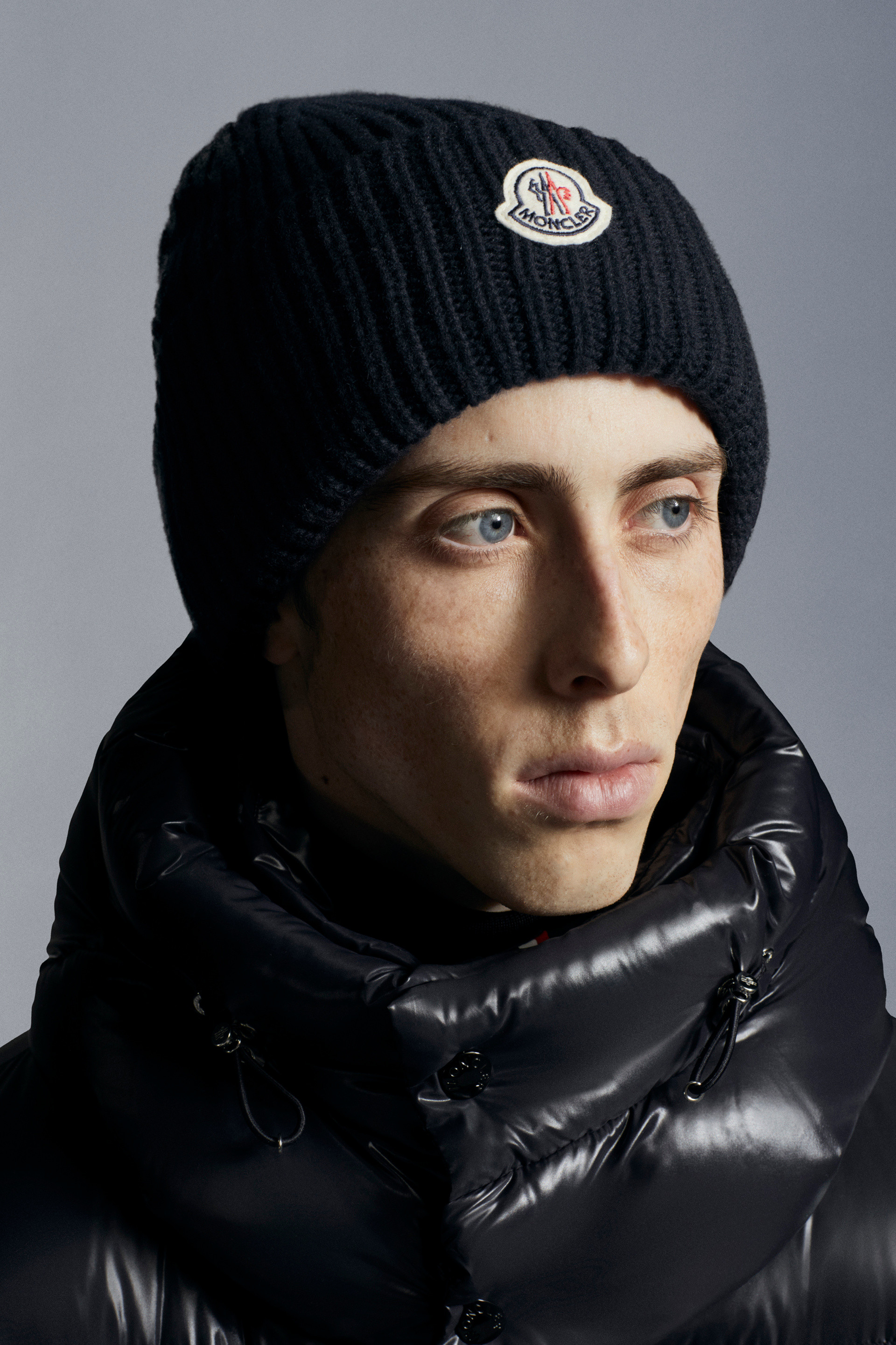 moncler rib knit beanie