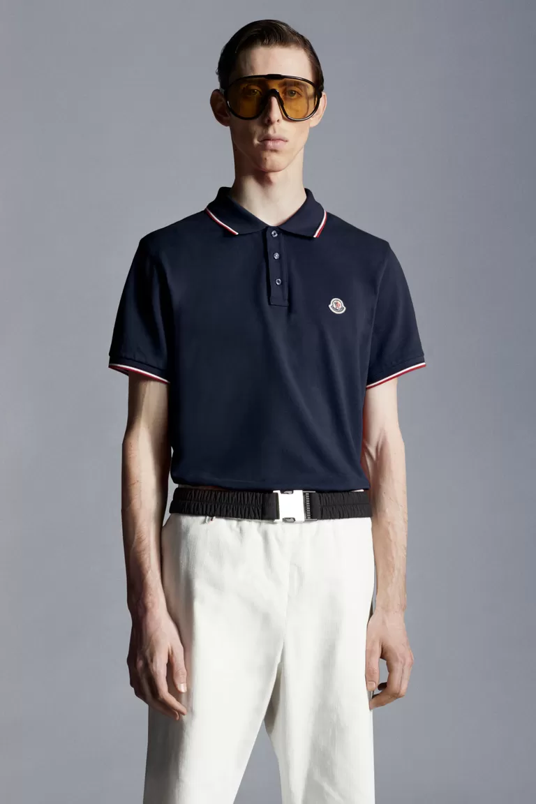 Polo With Tricolour Detail