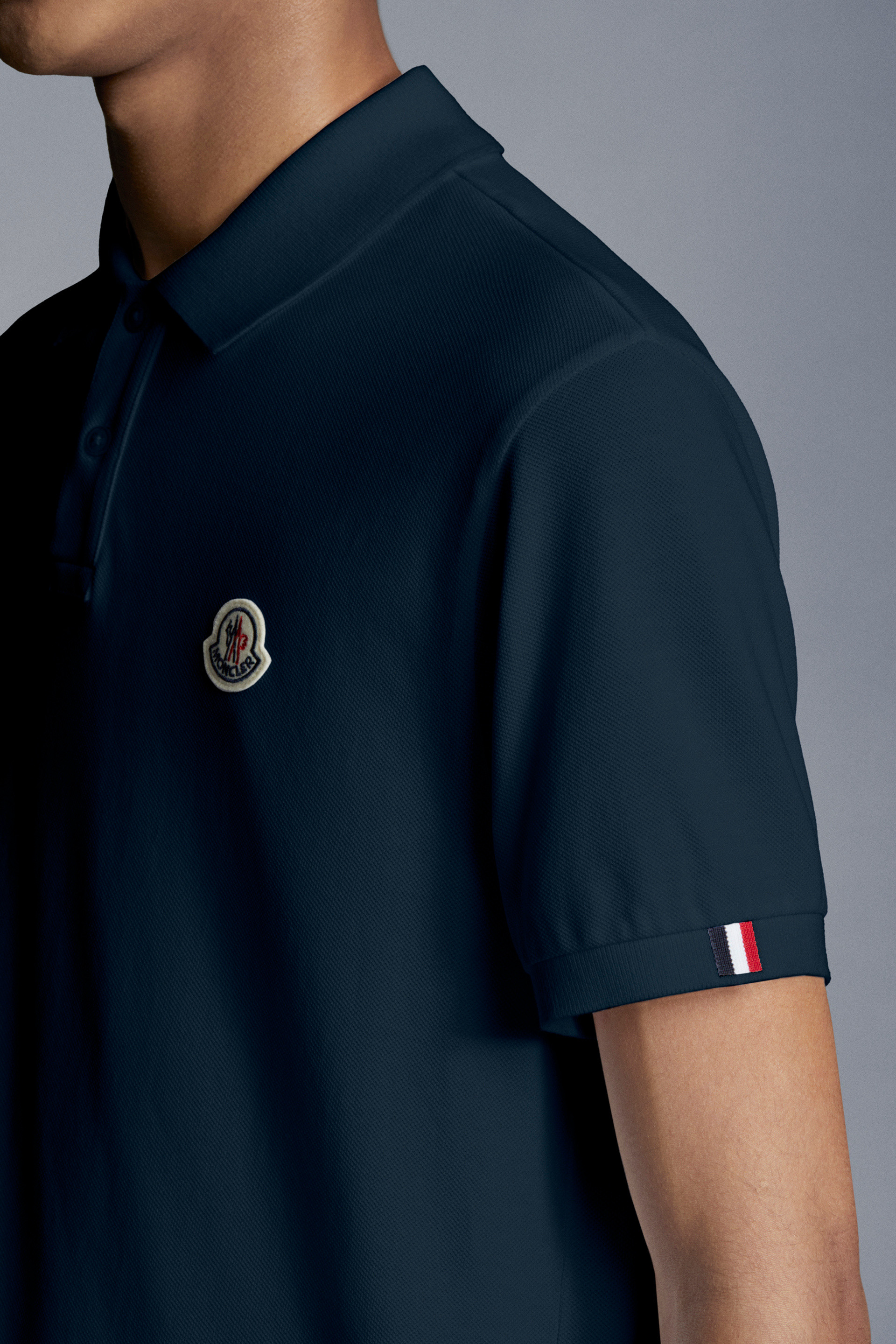 moncler navy polo
