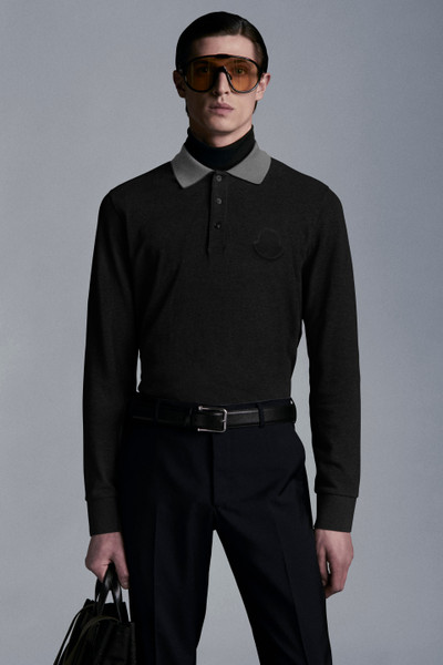 moncler black polo