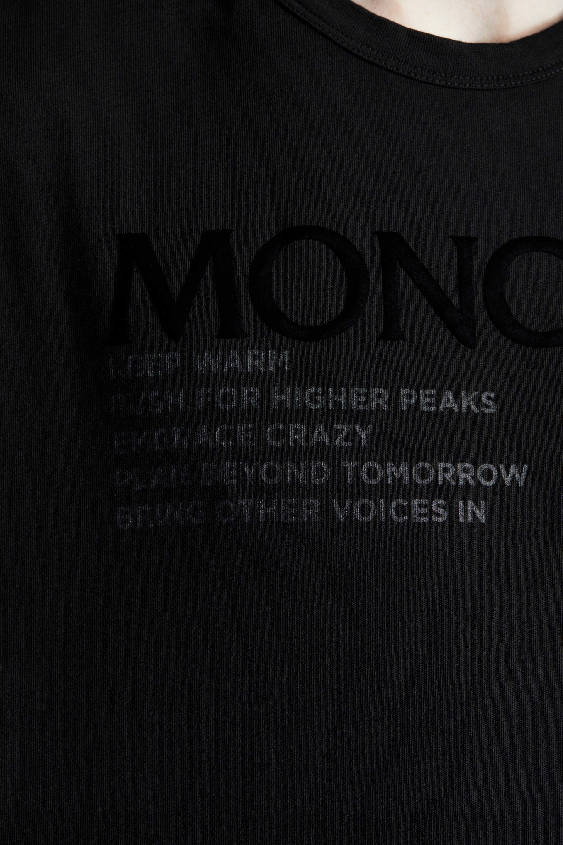 moncler black tee