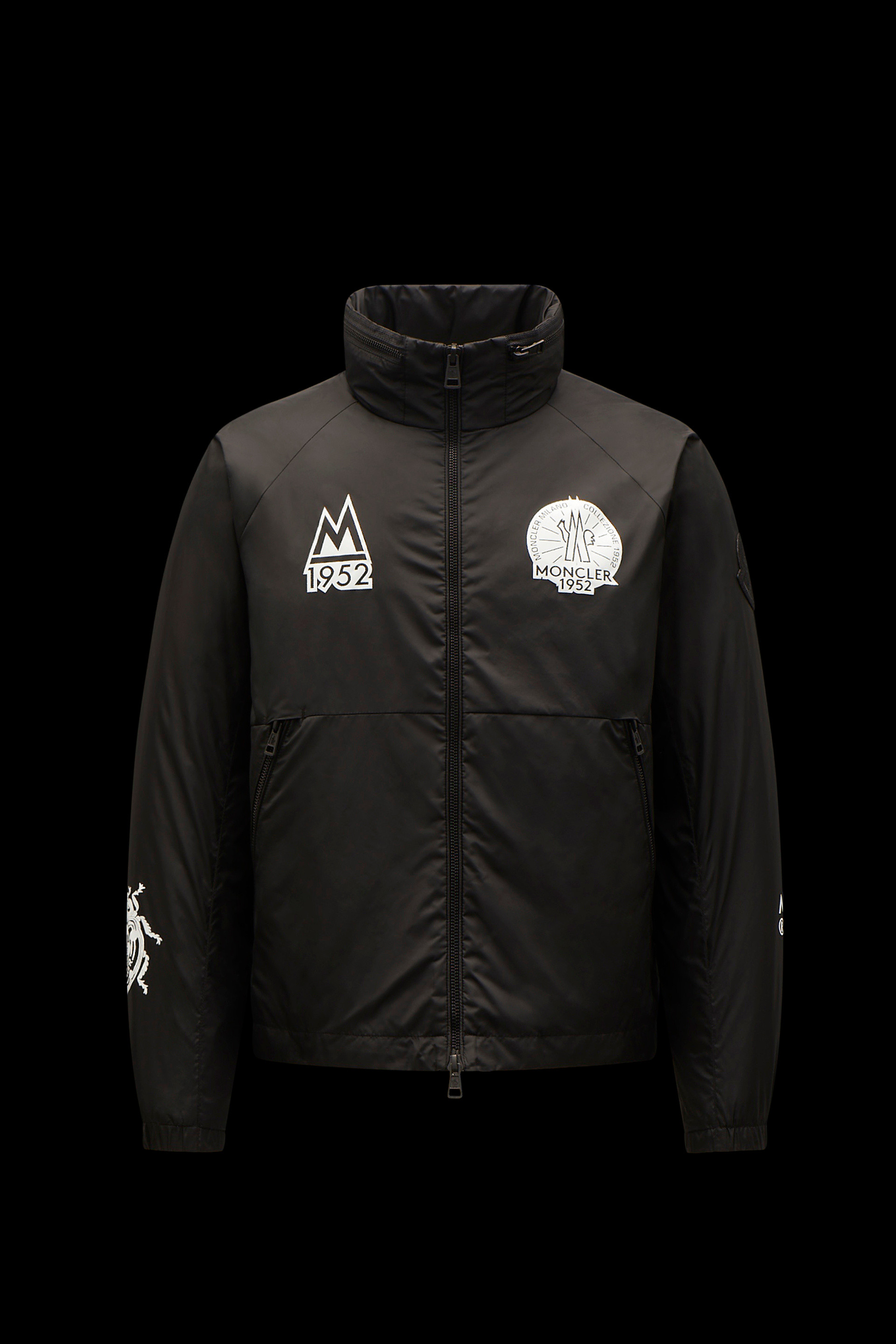moncler black bomber