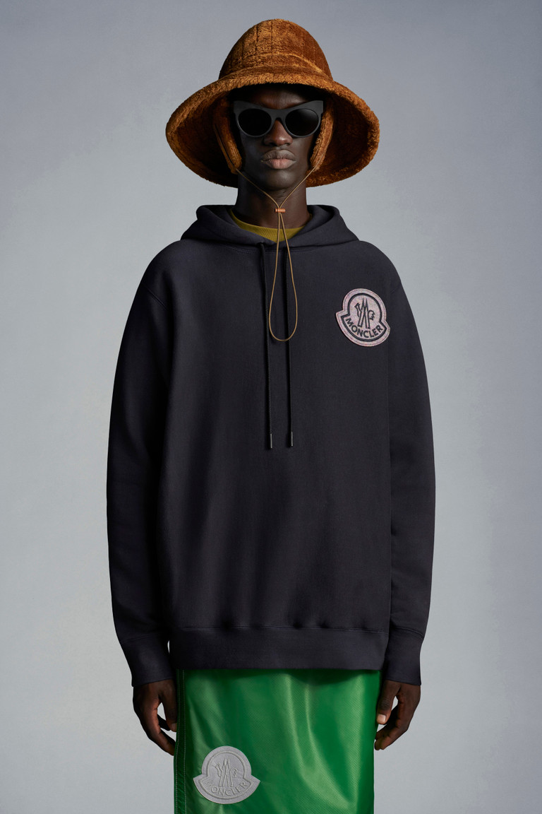 moncler logo hoodie