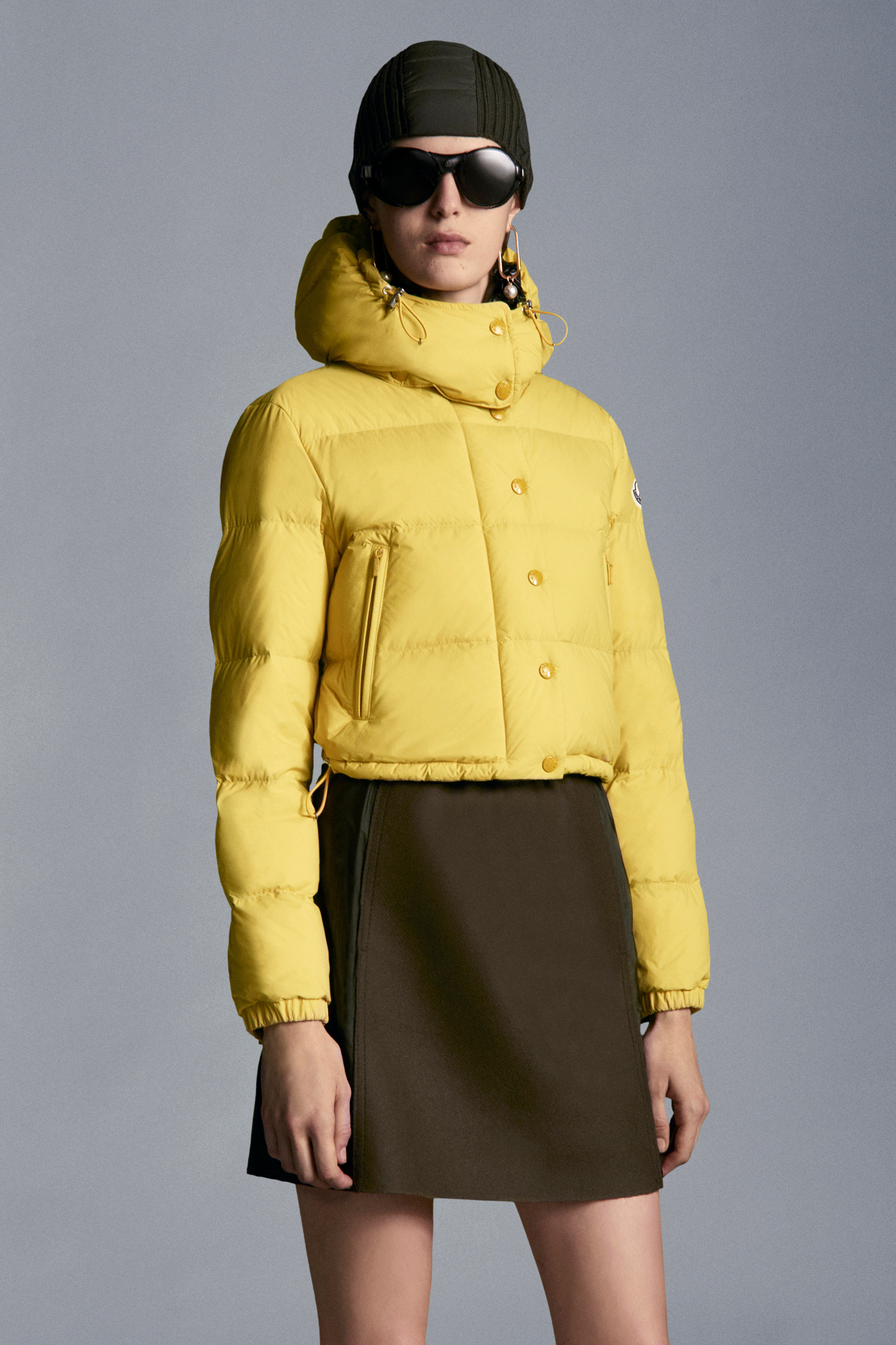 moncler yellow puffer