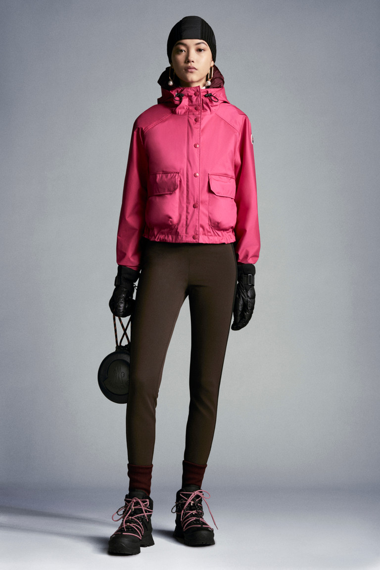 pink and gray jacket