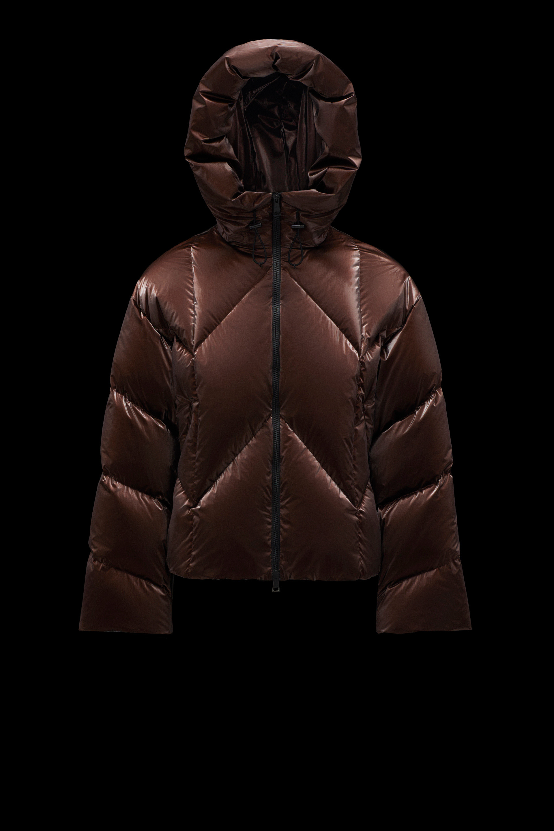 moncler brown puffer coat