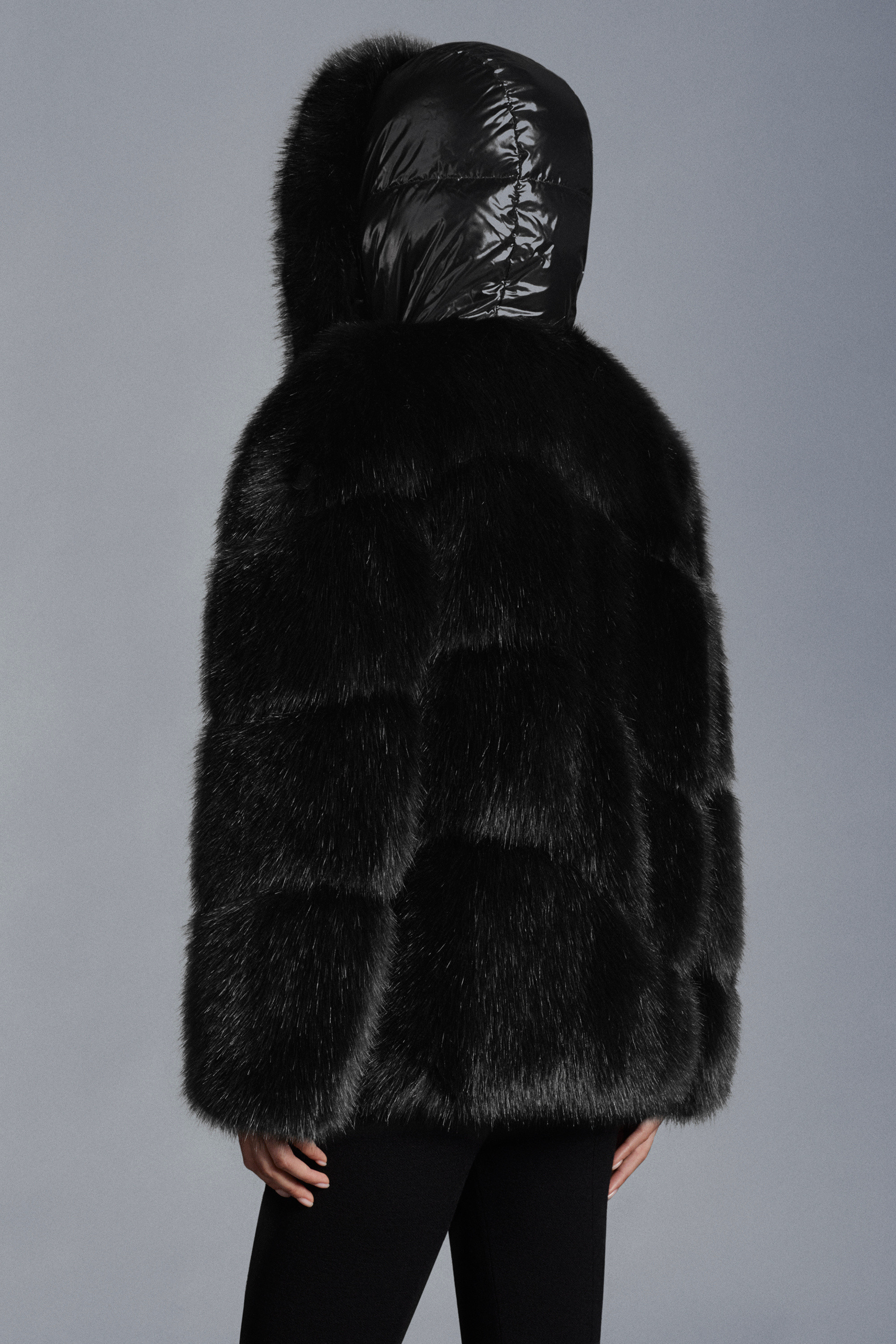 moncler fluffy coat