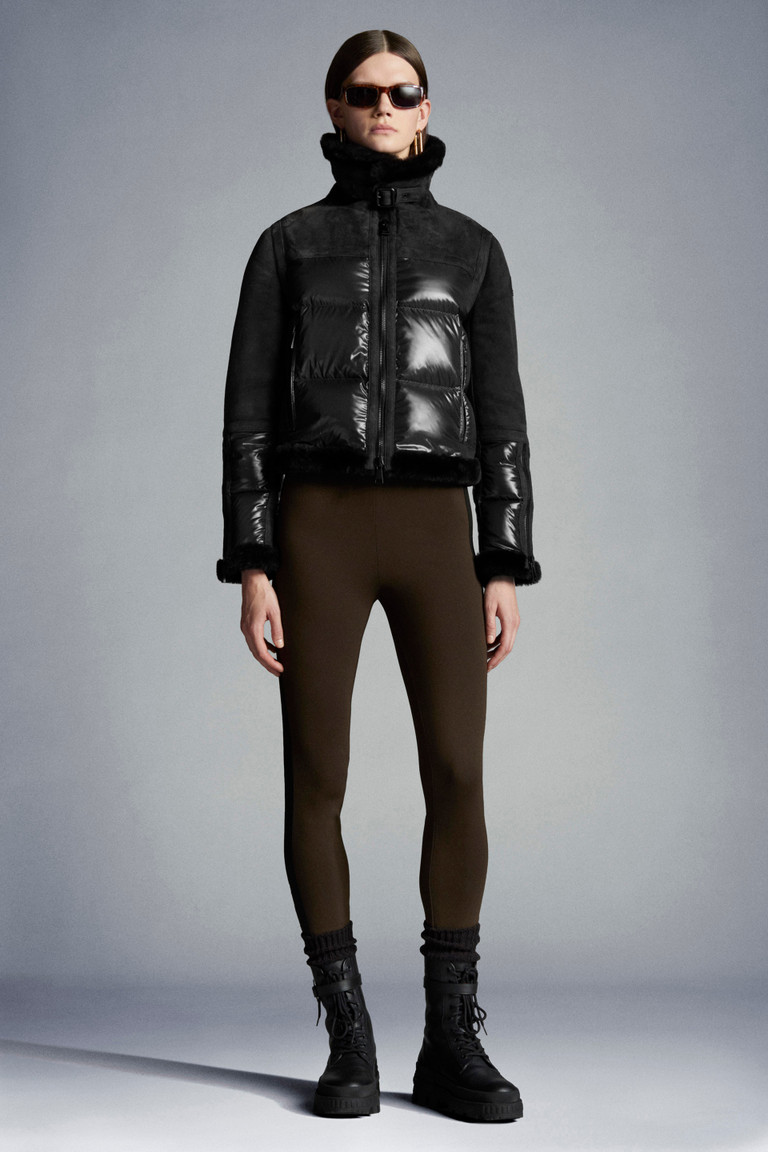 moncler quilted shell down jacket