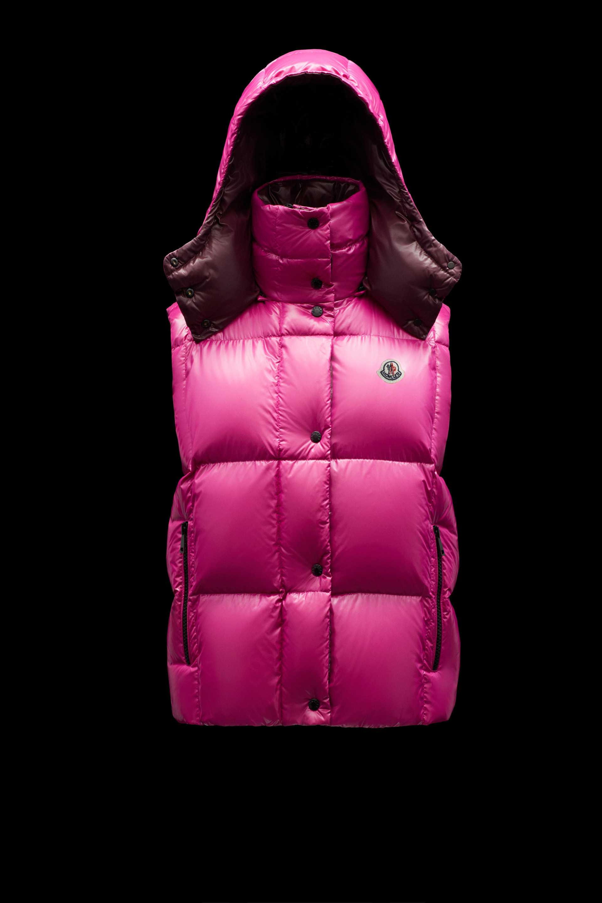 moncler womens vest with hood