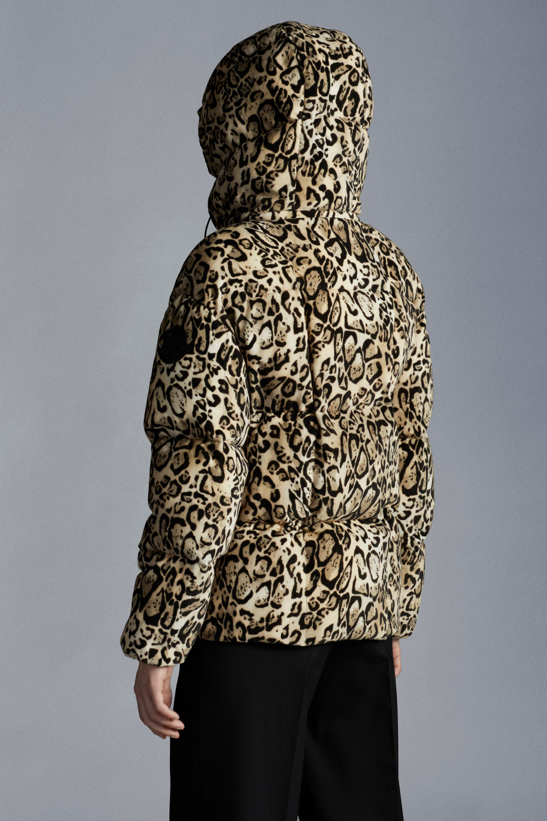 leopard down jacket