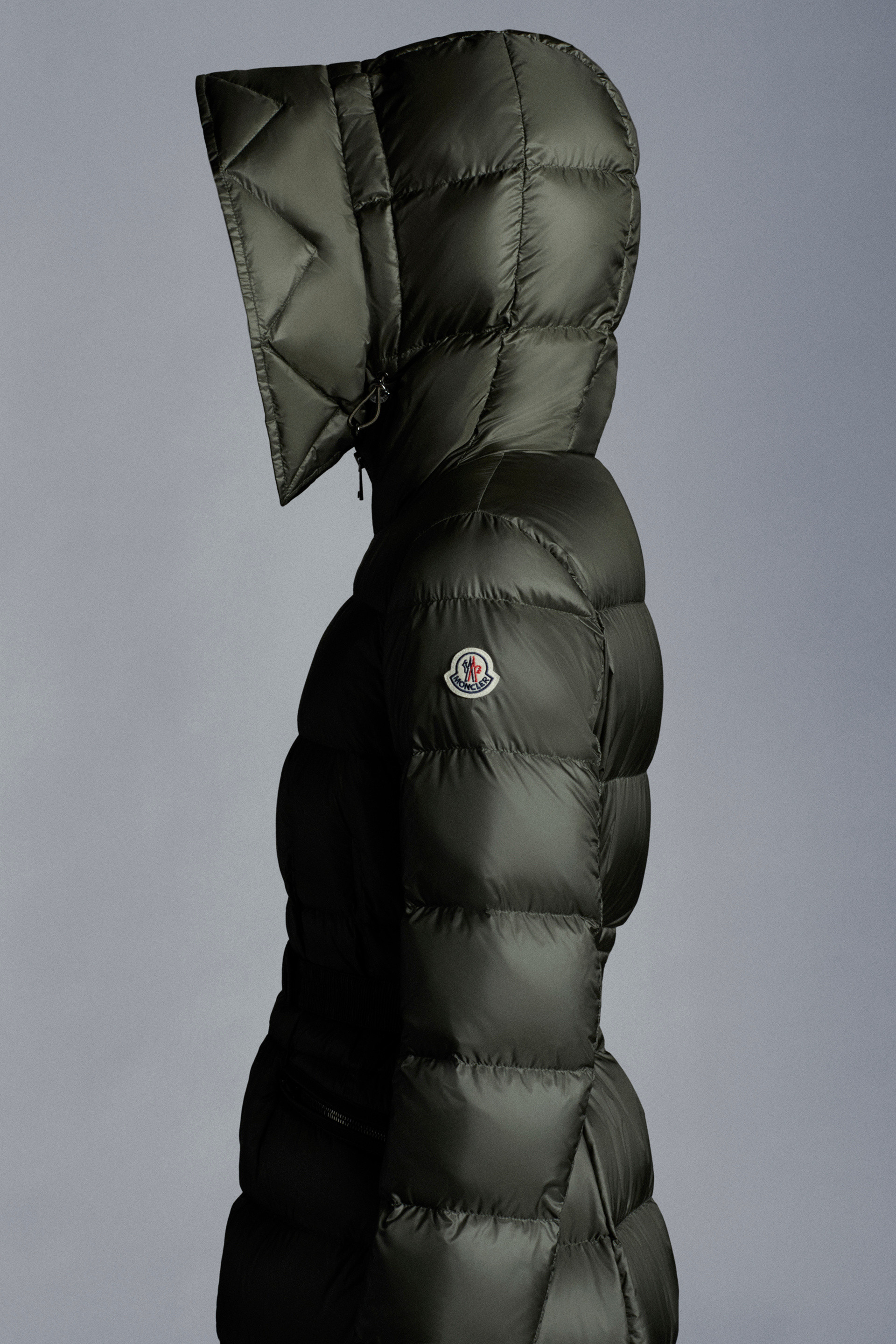 moncler green women's coat