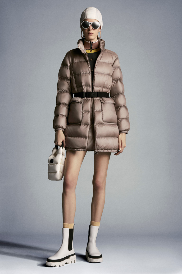 beige moncler jacket