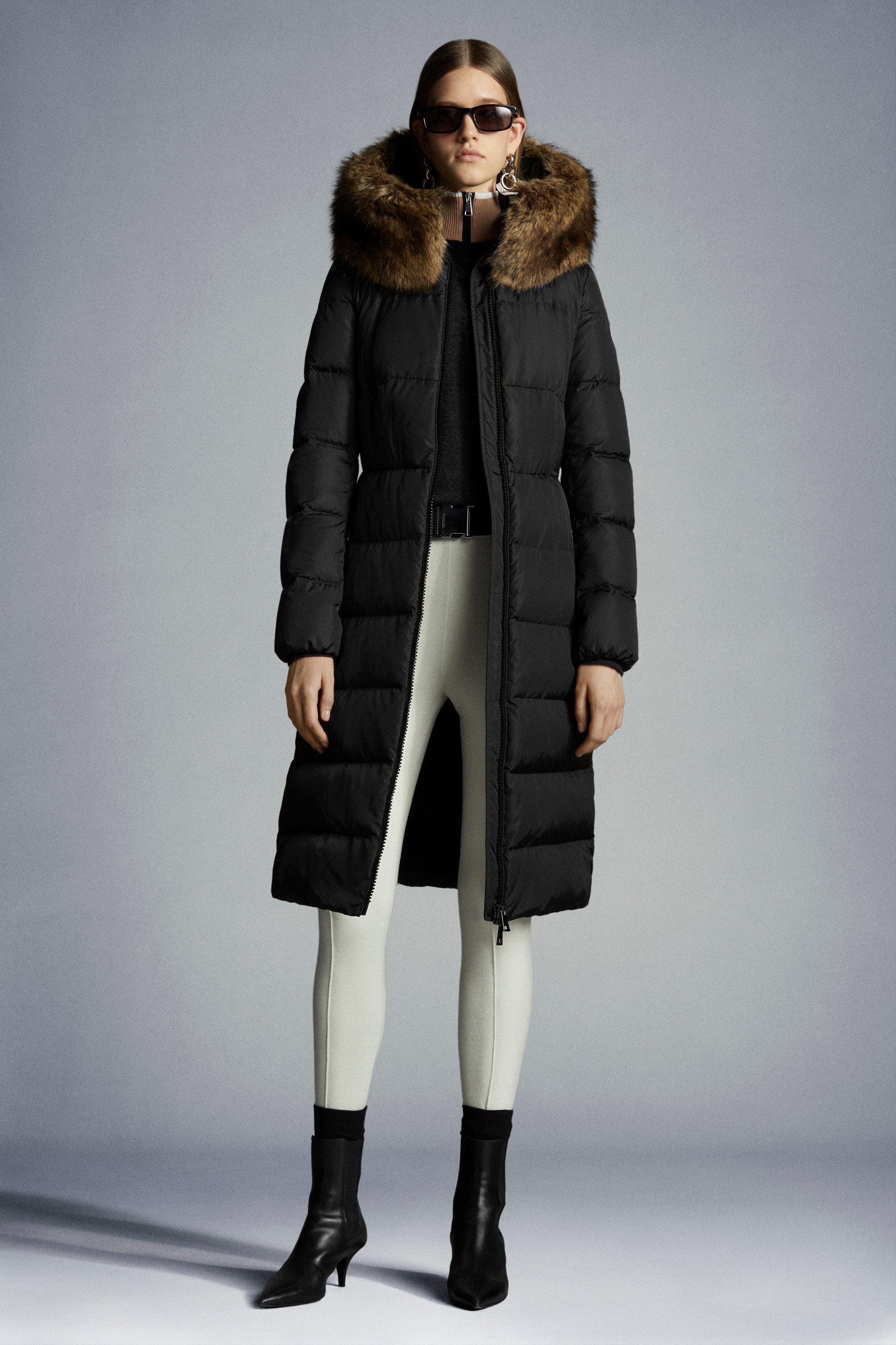 moncler long down coat