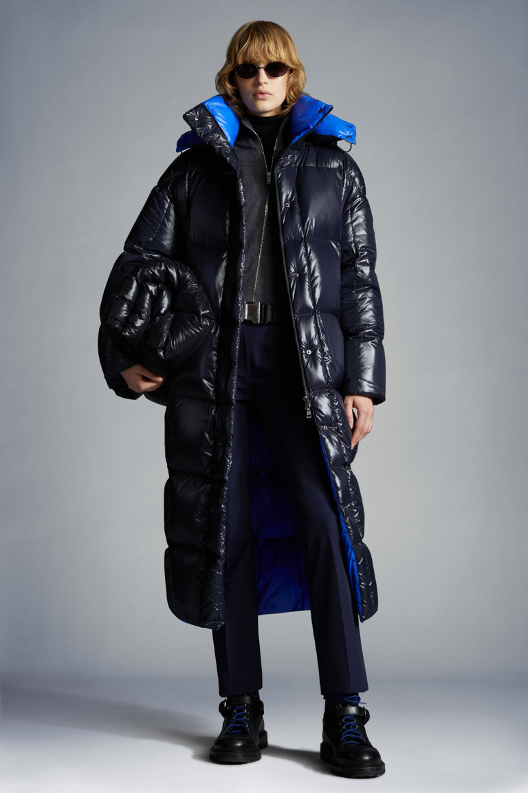 long oversized down men's coat