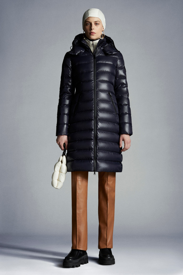 moncler long padded jacket