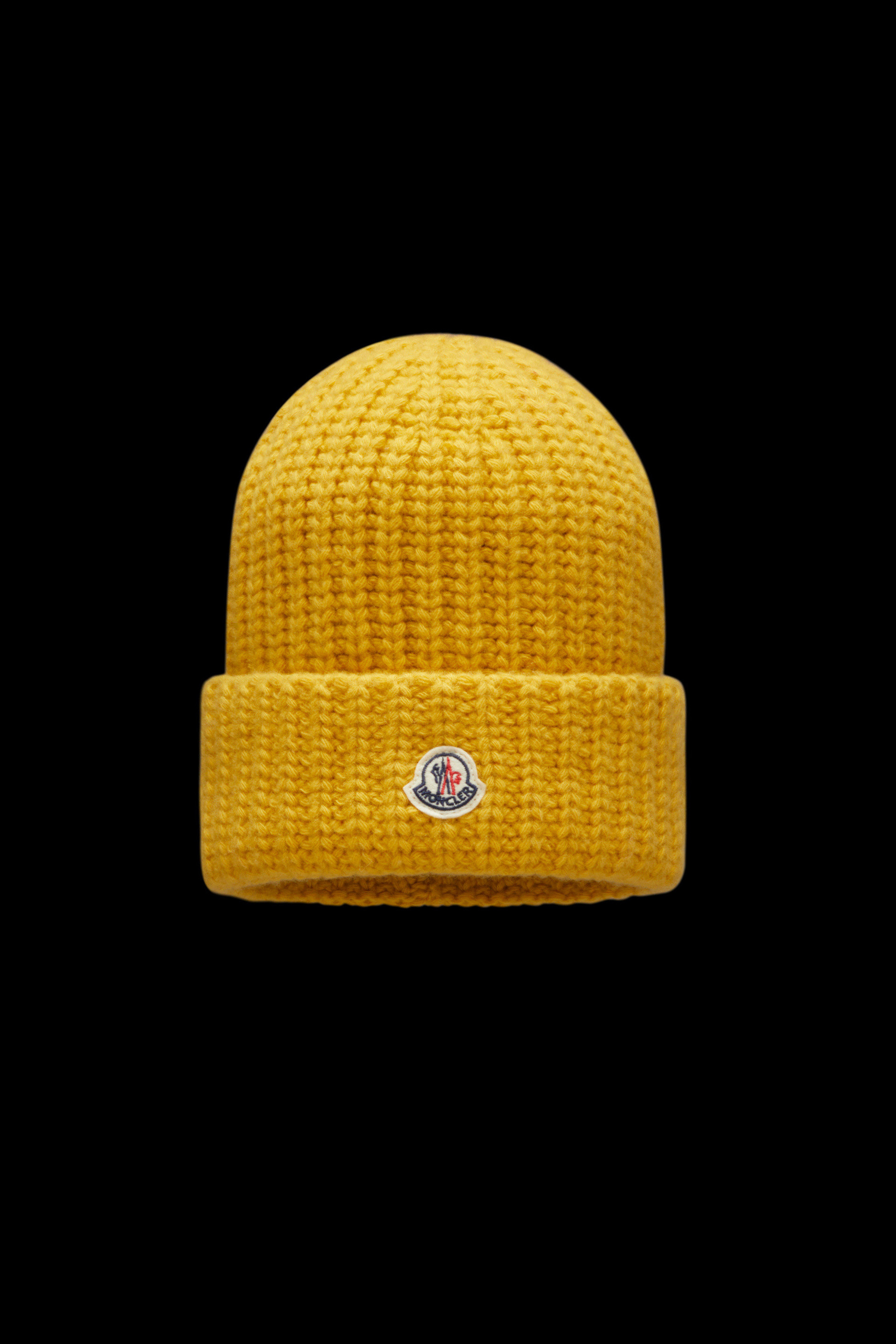 moncler yellow beanie