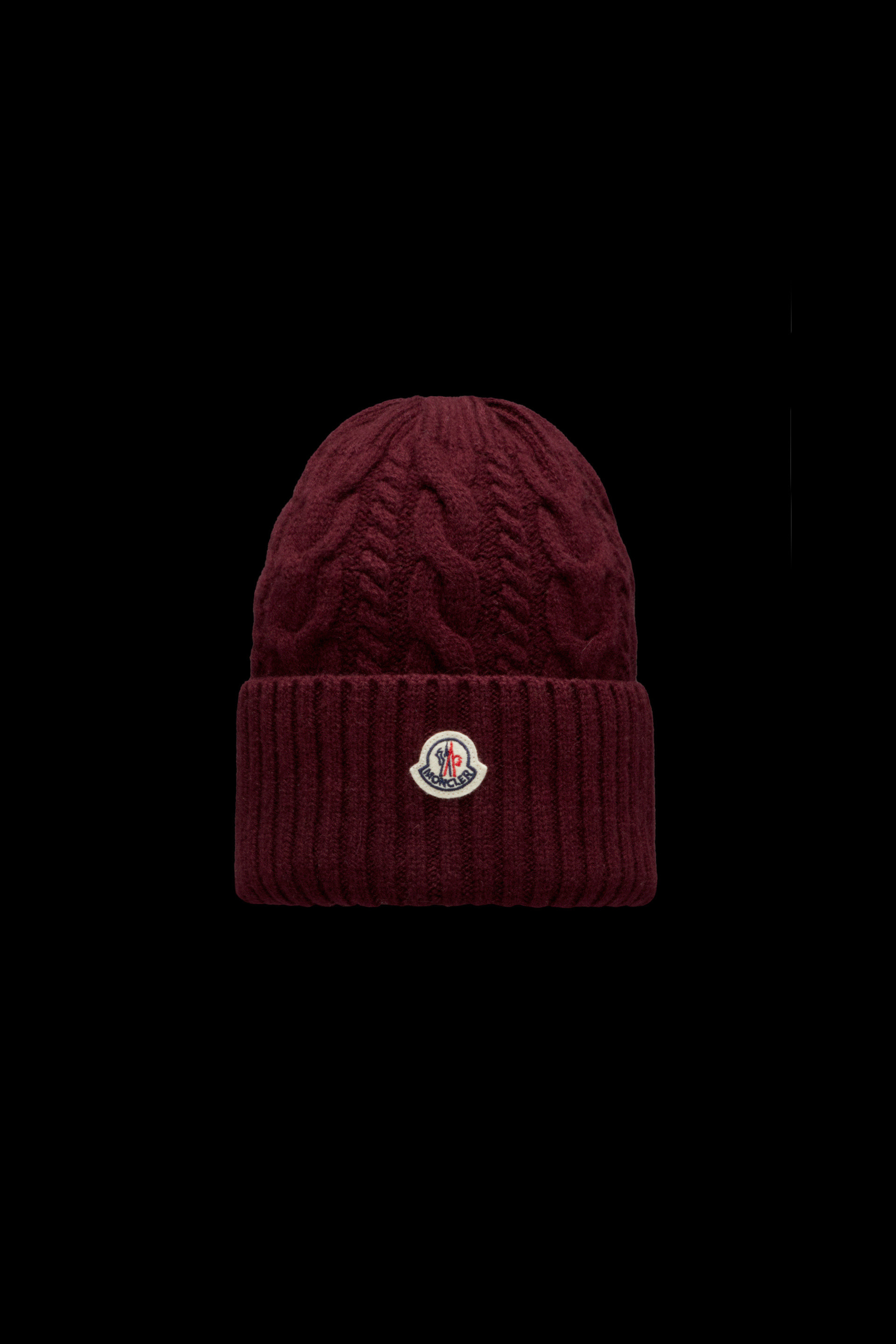 red moncler beanie