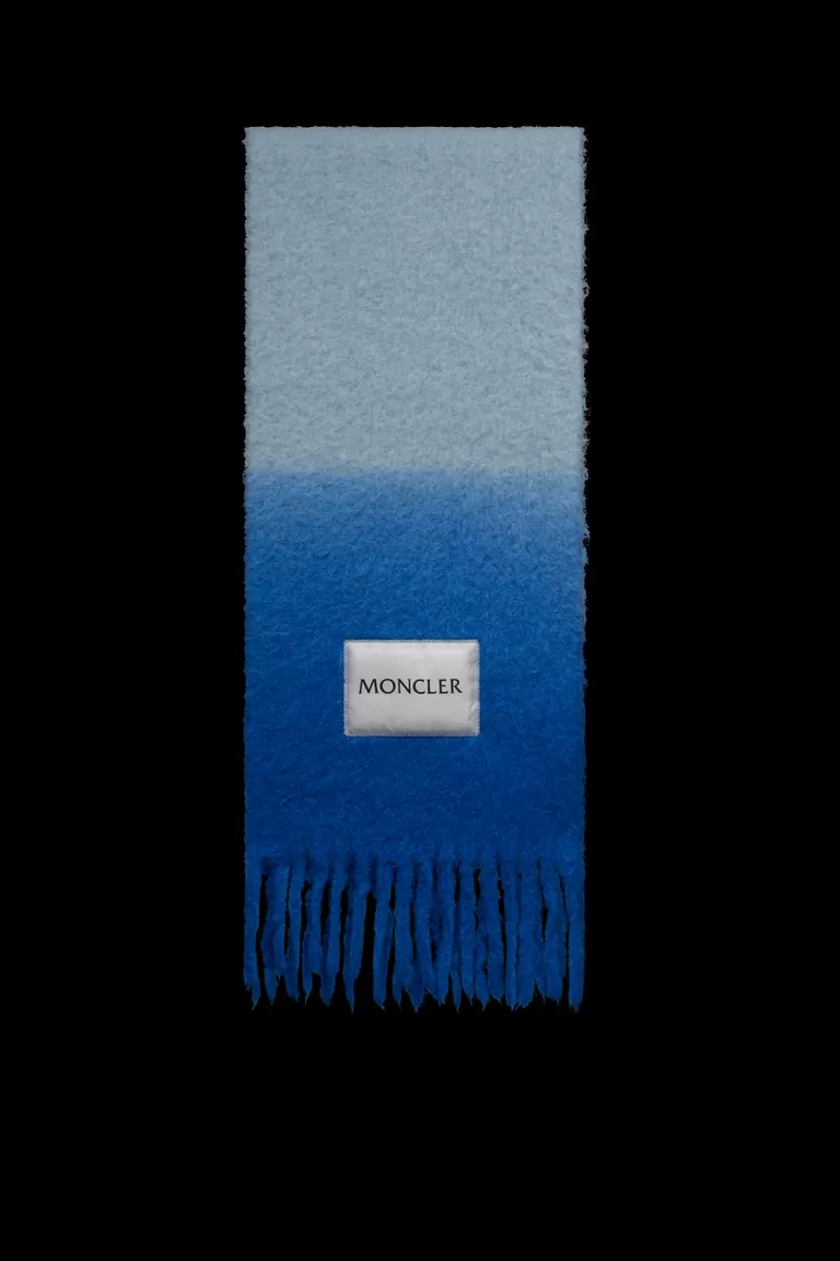 Schal aus Wolle mit Logo