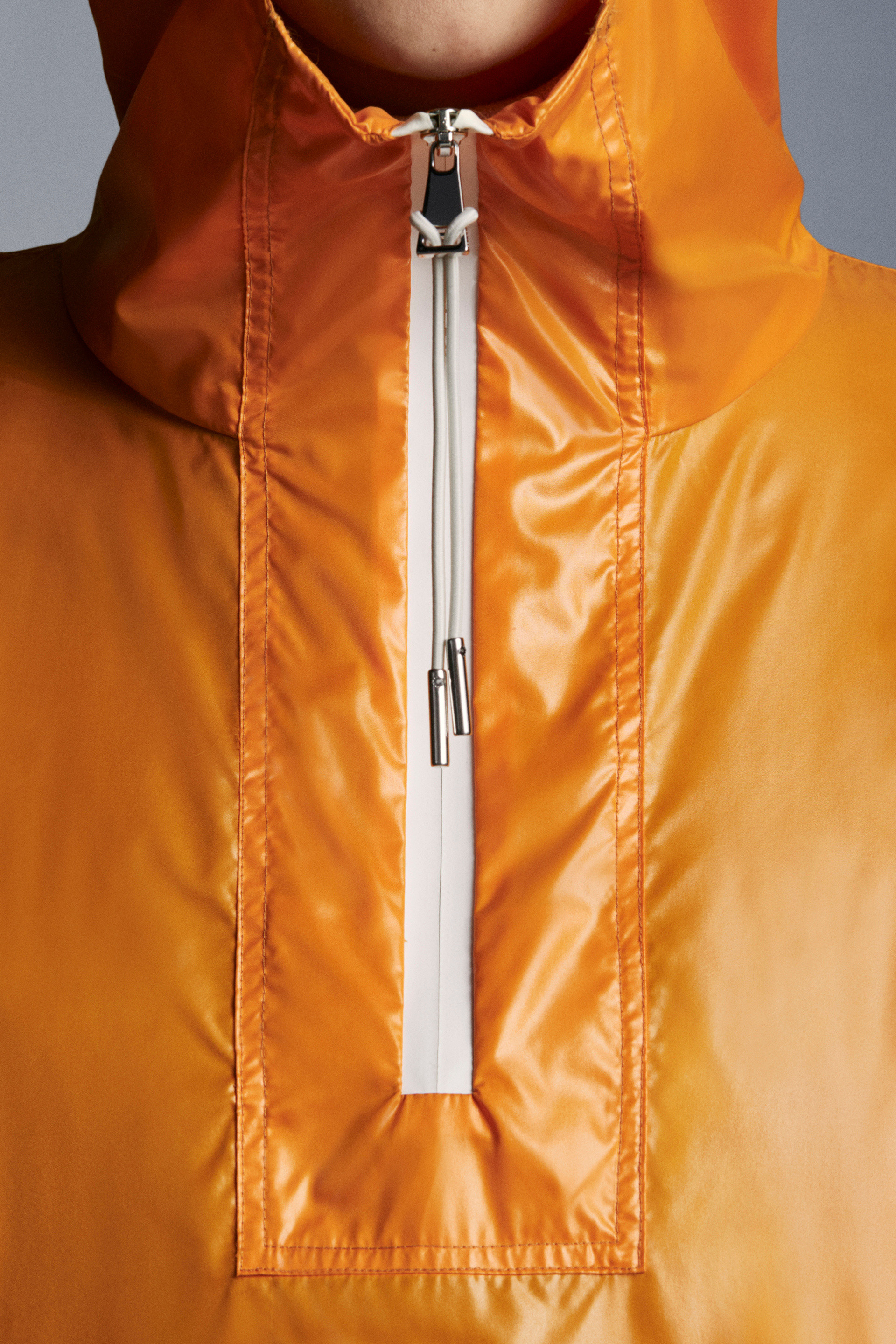 moncler orange windbreaker