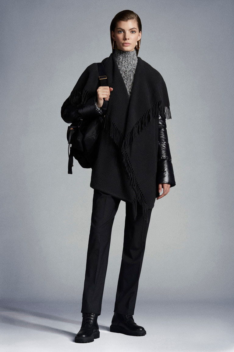moncler wool cape