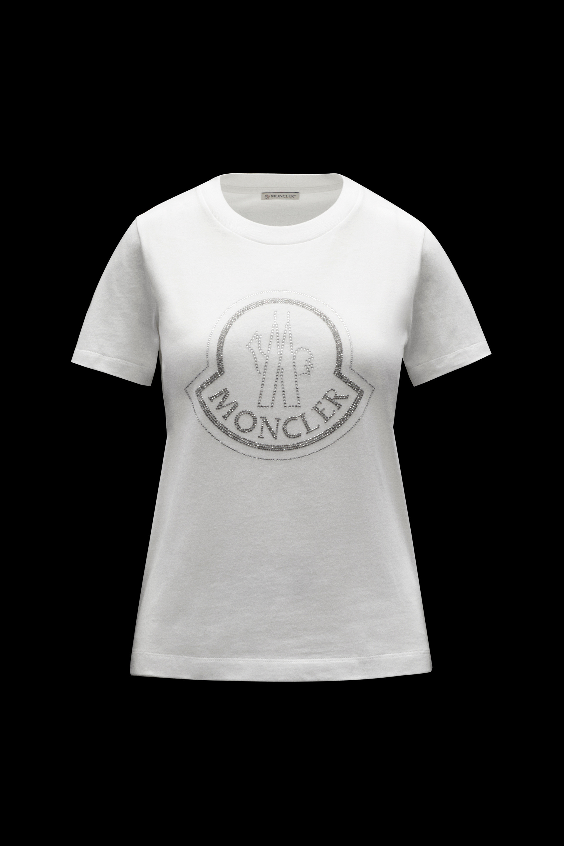 定番 MONCLER モンクレール ラインストーン ロゴTシャツ Tシャツ