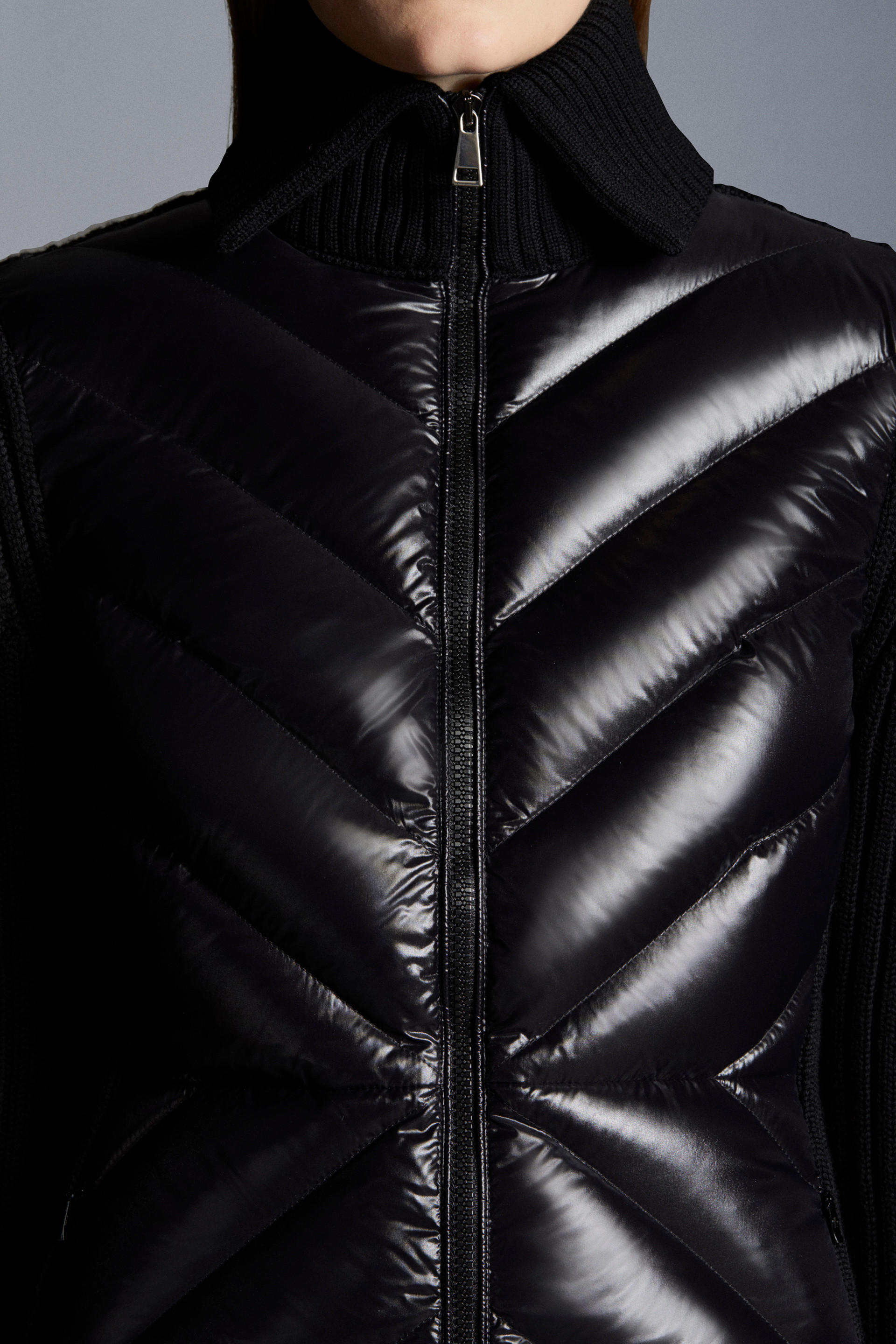 quilted cardigan jacket