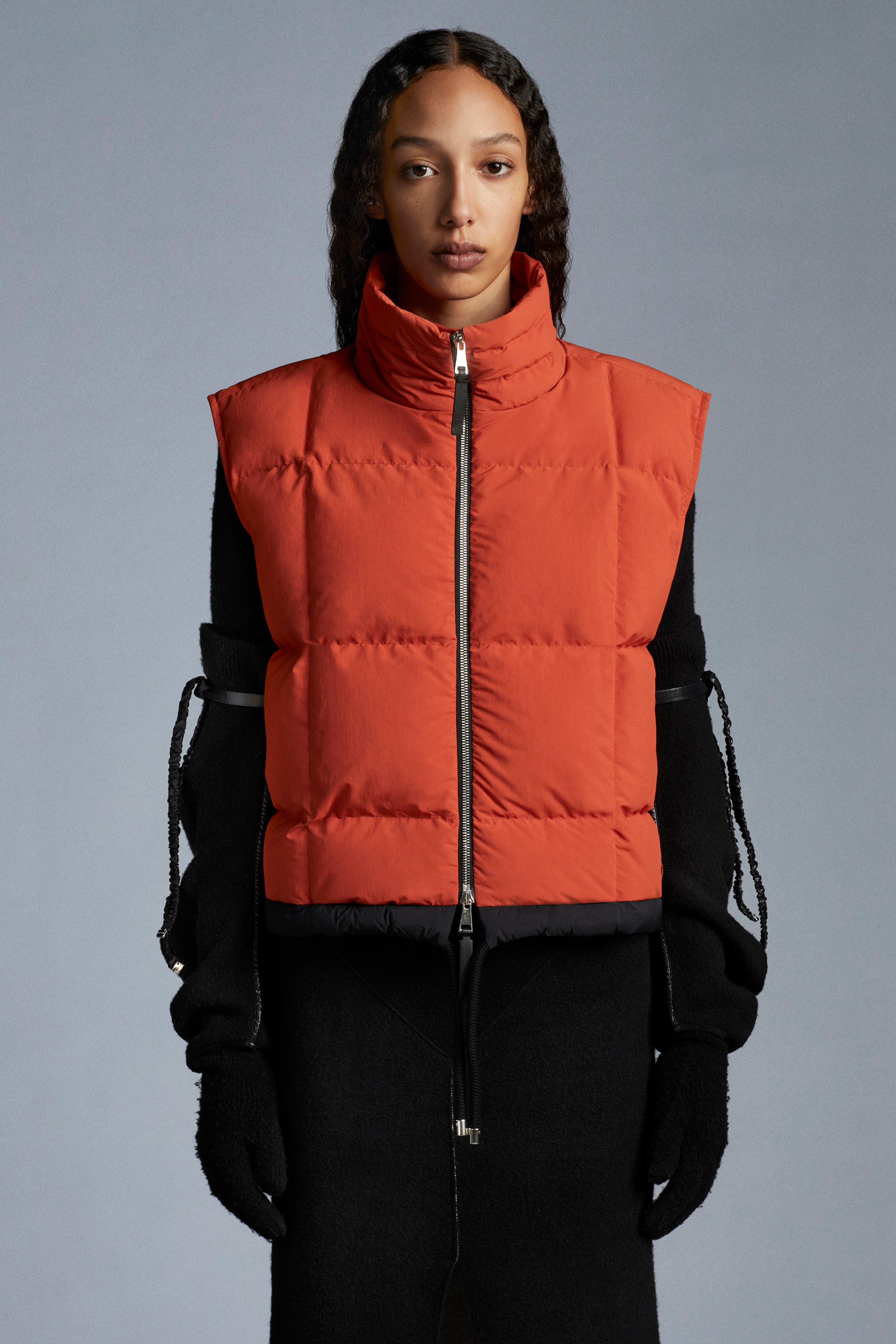 moncler orange vest